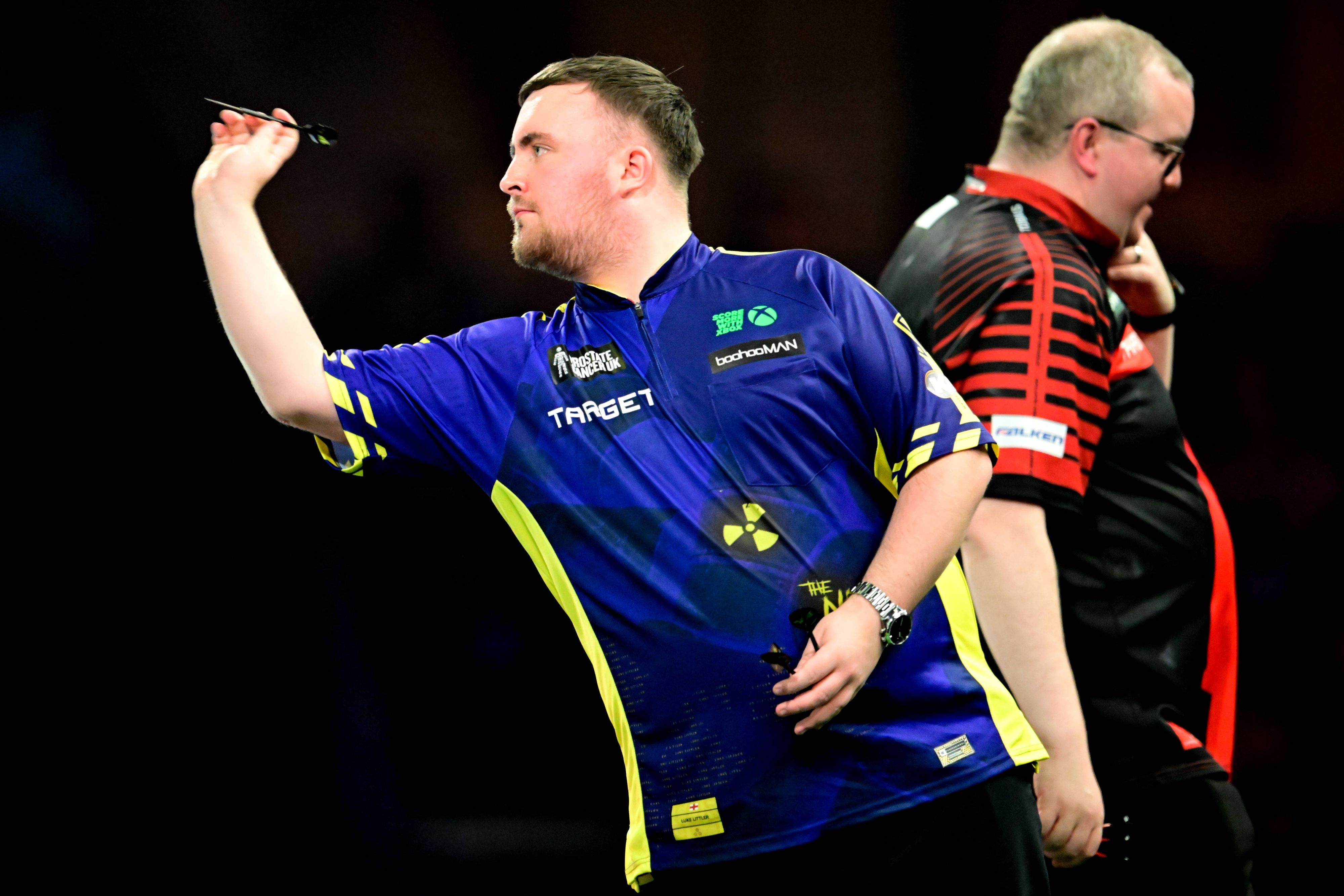 Luke Littler warf Stephen Bunting im Semifinale raus.