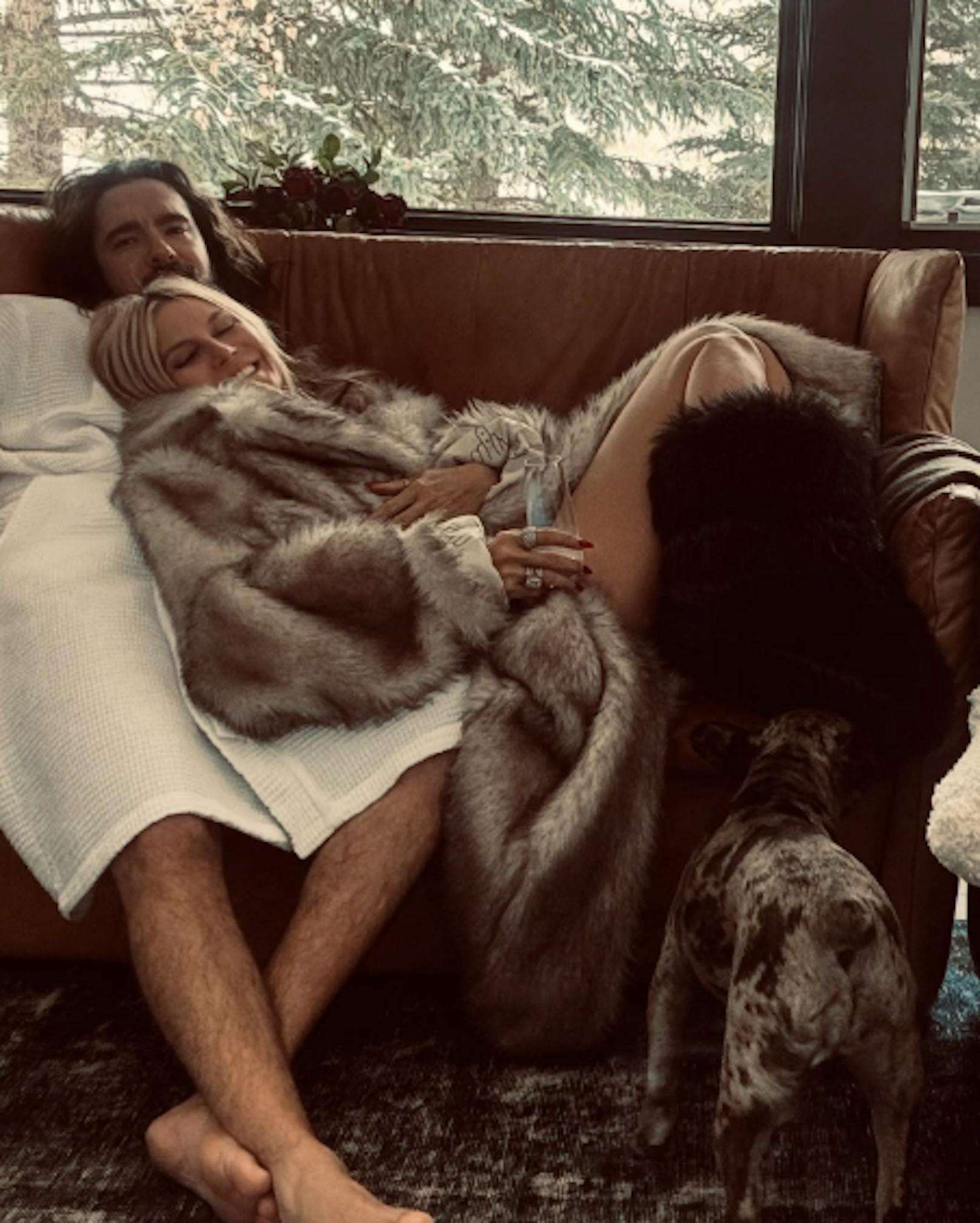 Heidi Klum und ihr Tom Kaulitz kuscheln sich ins neue Jahr.