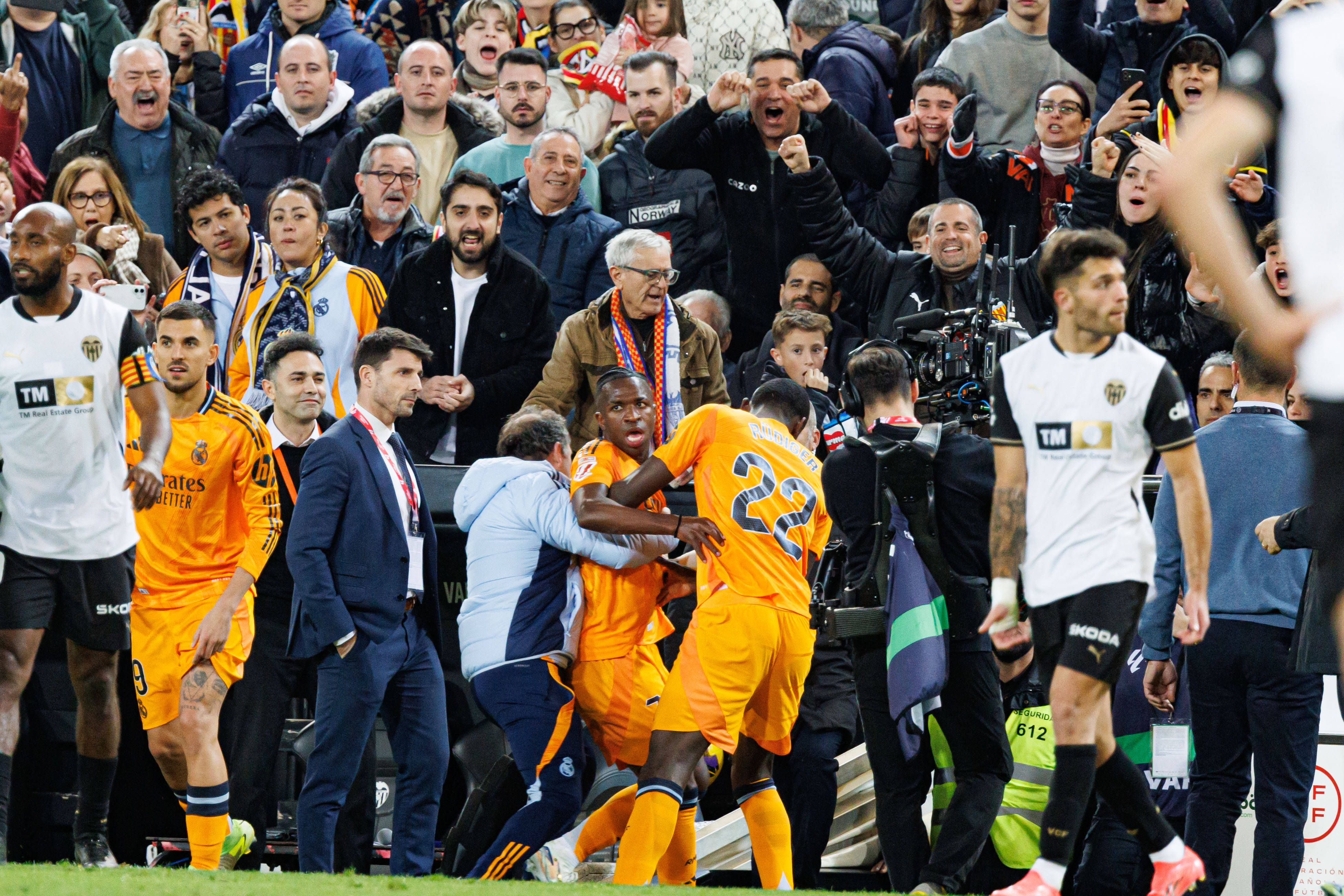 Vinicius war nach seinem Ausschluss ungehalten.