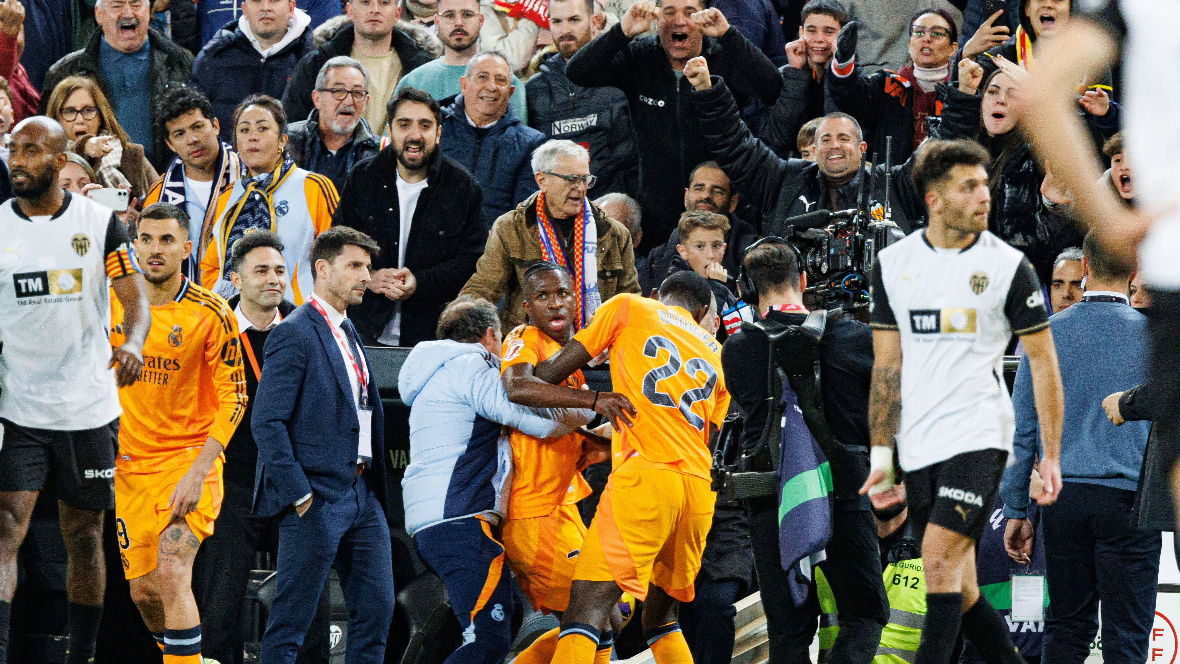 Vinicius war nach seinem Ausschluss ungehalten.