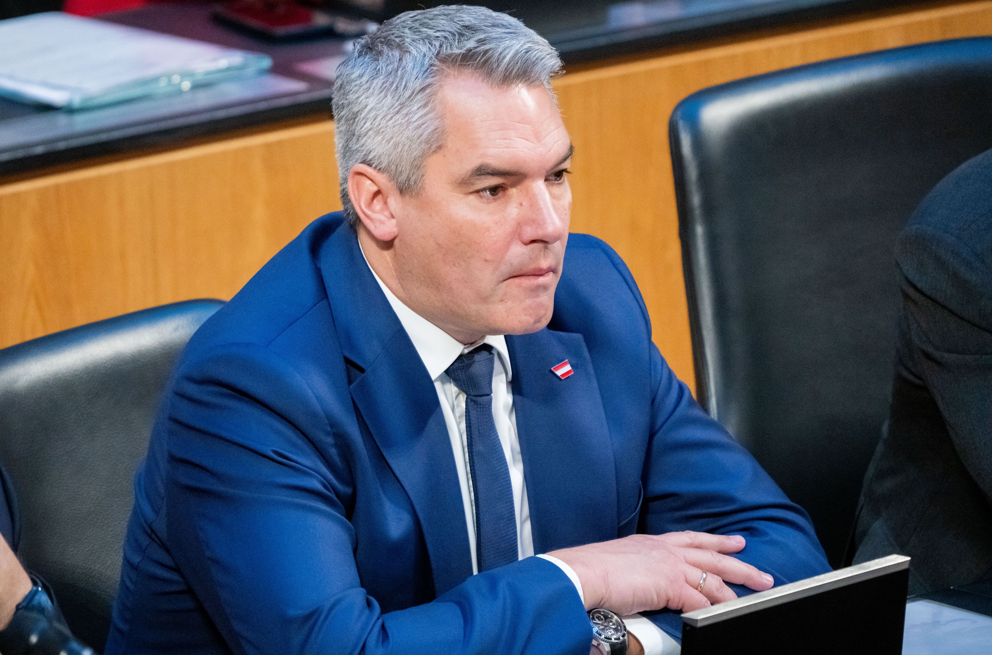 Bundeskanzler Karl Nehammer verkündete am Samstagabend seinen Rücktritt. 