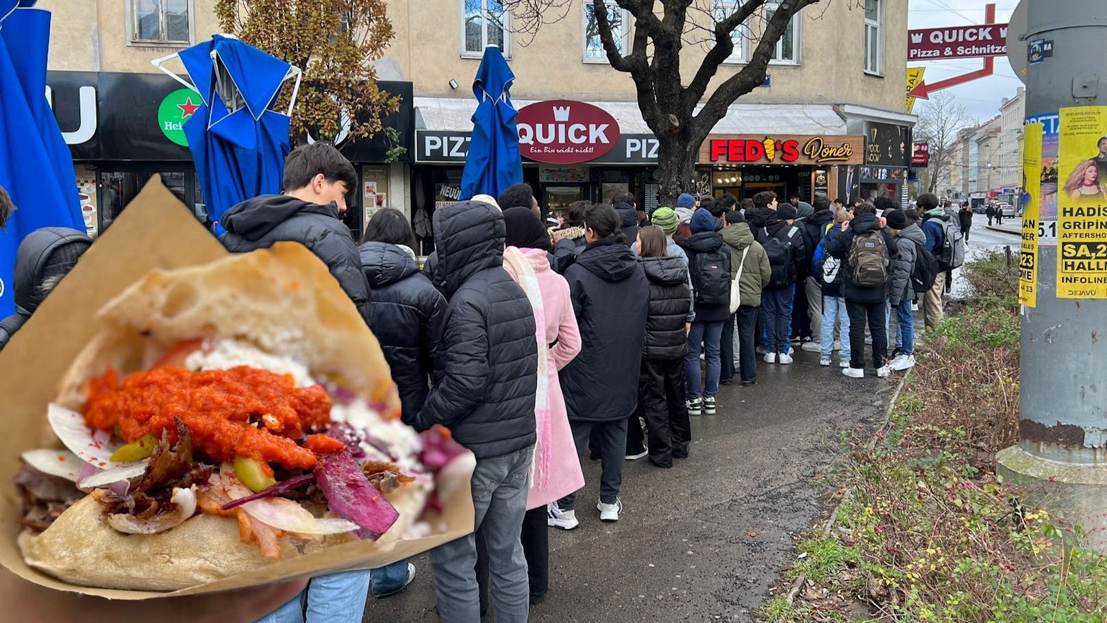 Irre Idee! Wiener Kebab-Shop lockt mit "Balkan-Döner"