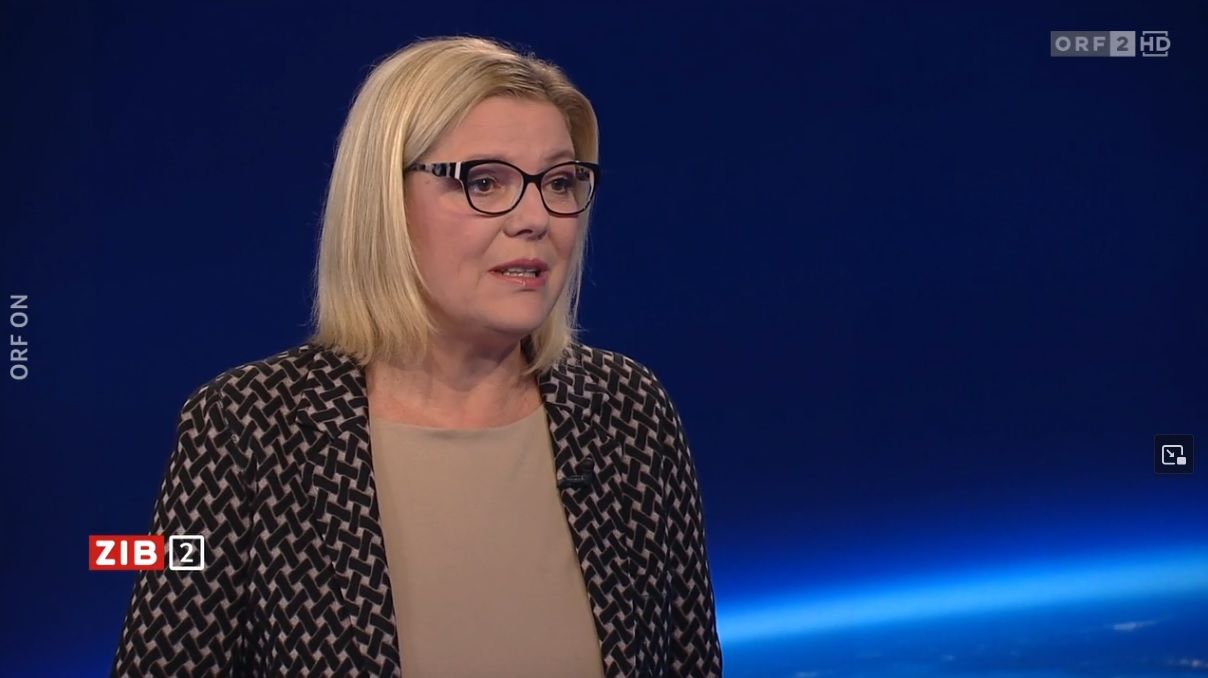 Politologin Kathrin Stainer-Hämmerle im ZIB2-Studio am 5. Jänner 2025.