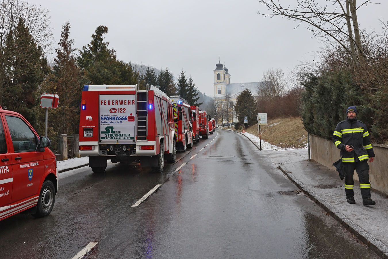 Brand in Nöstach-Hafnerberg in der Gemeinde Altenmarkt a. d. Triesting (NÖ, Bezirk Baden)