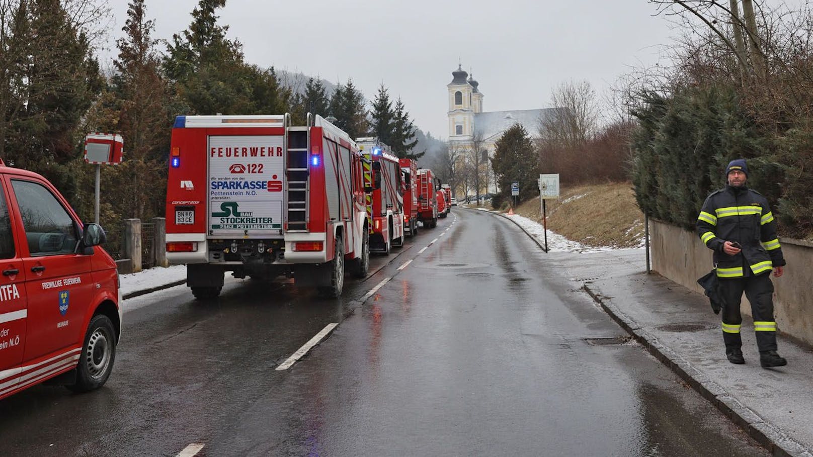 Brand in Nöstach-Hafnerberg in der Gemeinde Altenmarkt a. d. Triesting (NÖ, Bezirk Baden)