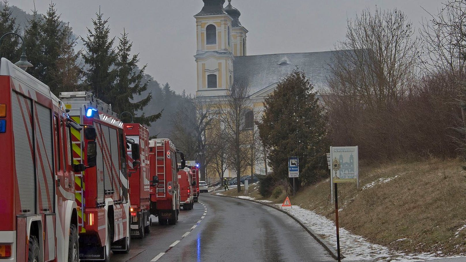 Brand in Nöstach-Hafnerberg in der Gemeinde Altenmarkt a. d. Triesting (NÖ, Bezirk Baden)