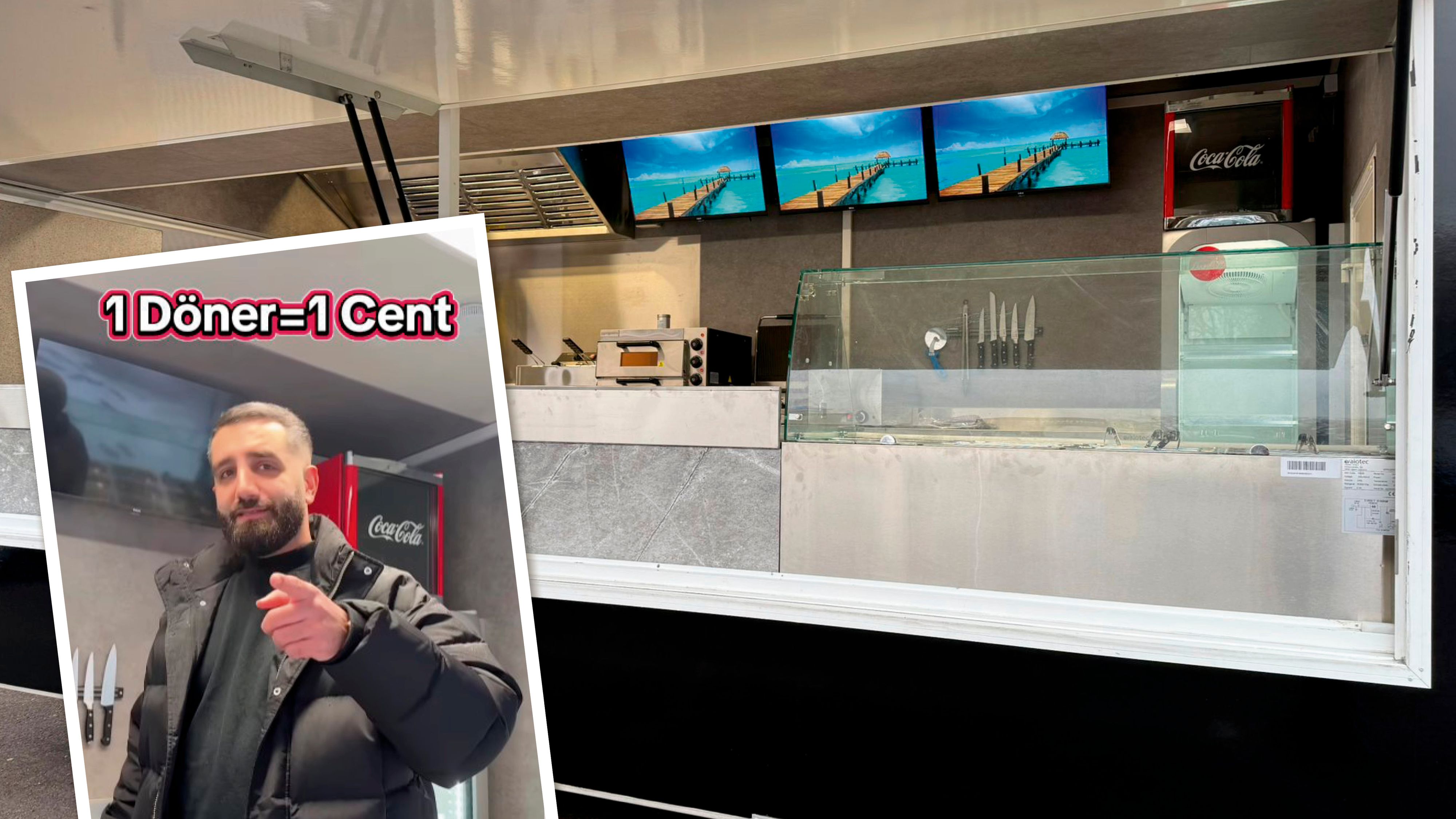 Inhaber Cem (32) kündigte die Aktion auf Instagram an.