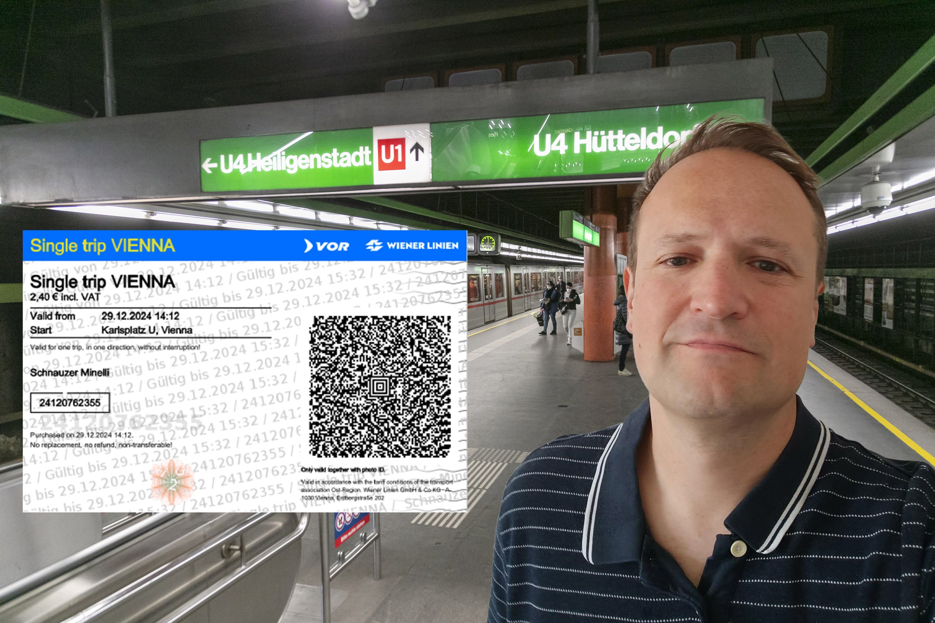 Das Ticket von Alfred J. lautete auf den Namen 