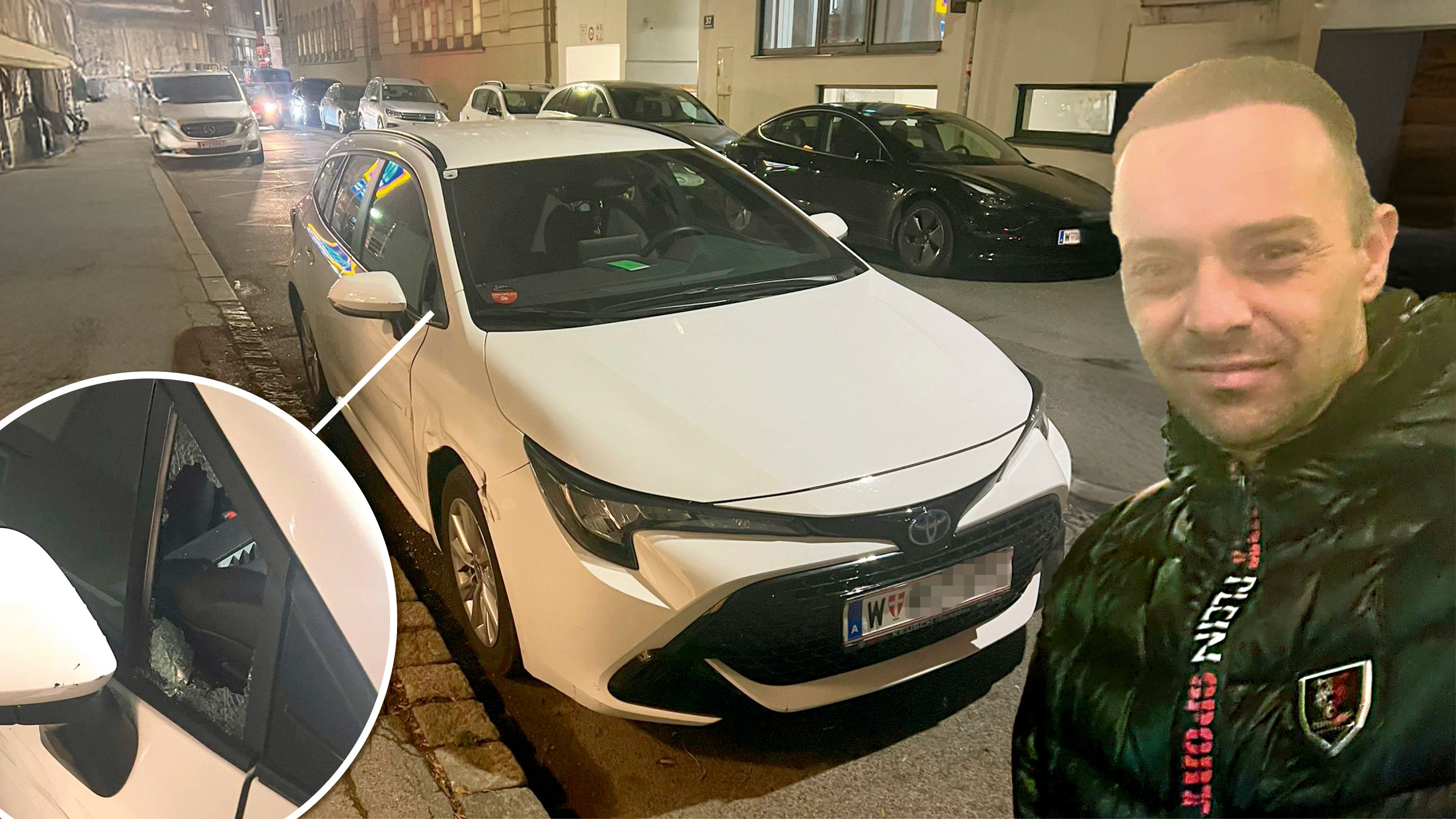 Rade J. schnappte einen Taxi-Einbrecher auf frischer Tat und übergab den Burschen (15) der Polizei.