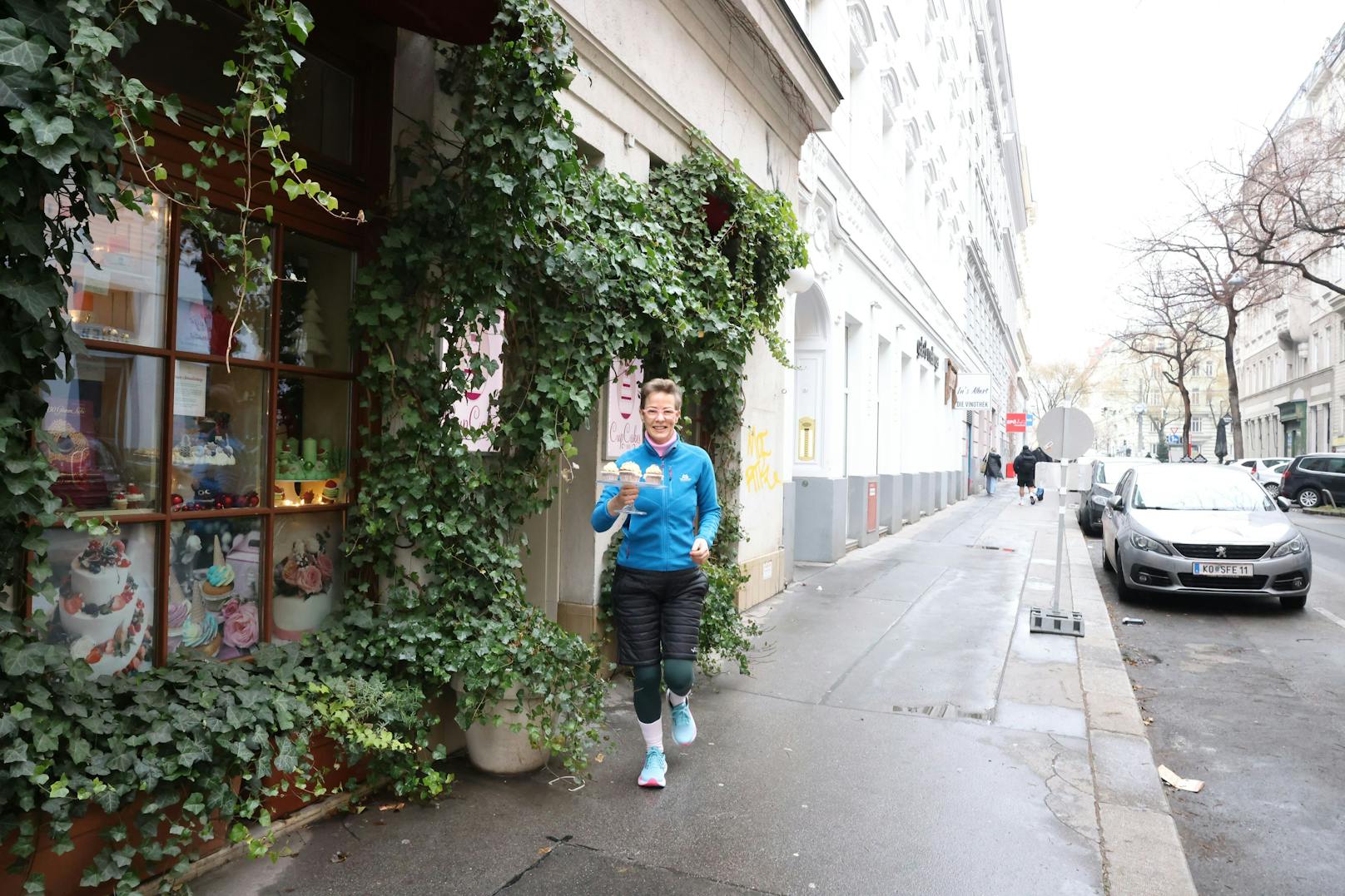 Extra für den Lauf hat Renate gesunde Cupcakes kreiert.