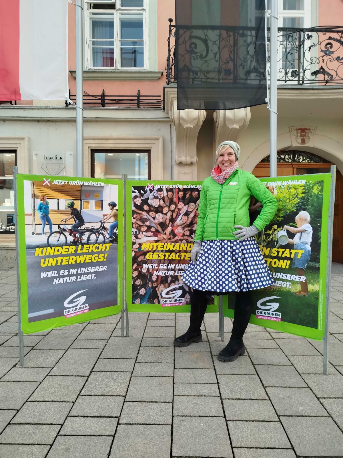 Grüne Wiener Neustadt präsentieren ihre Wahlplakate