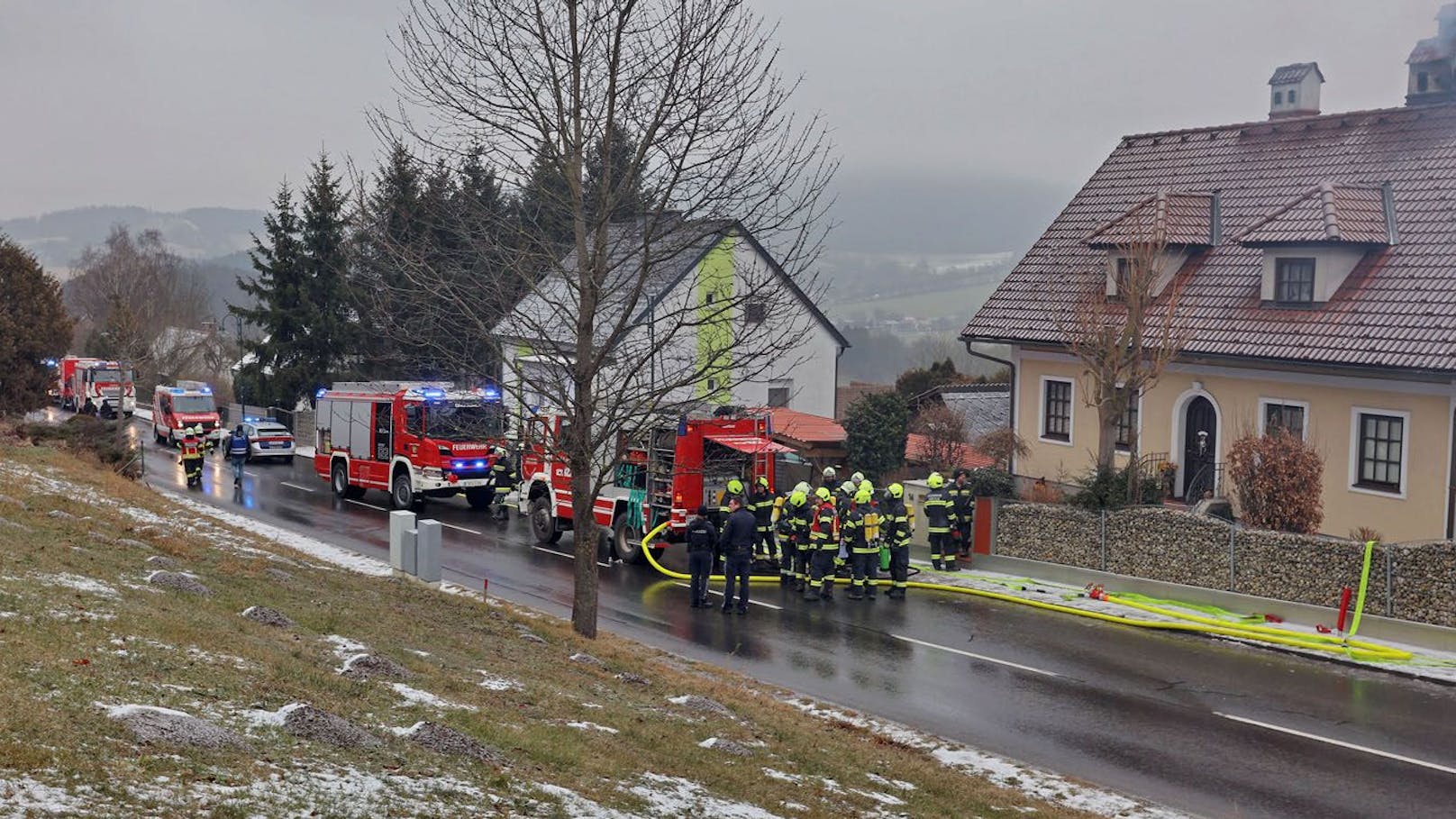 Brand in Nöstach-Hafnerberg in der Gemeinde Altenmarkt a. d. Triesting (NÖ, Bezirk Baden)