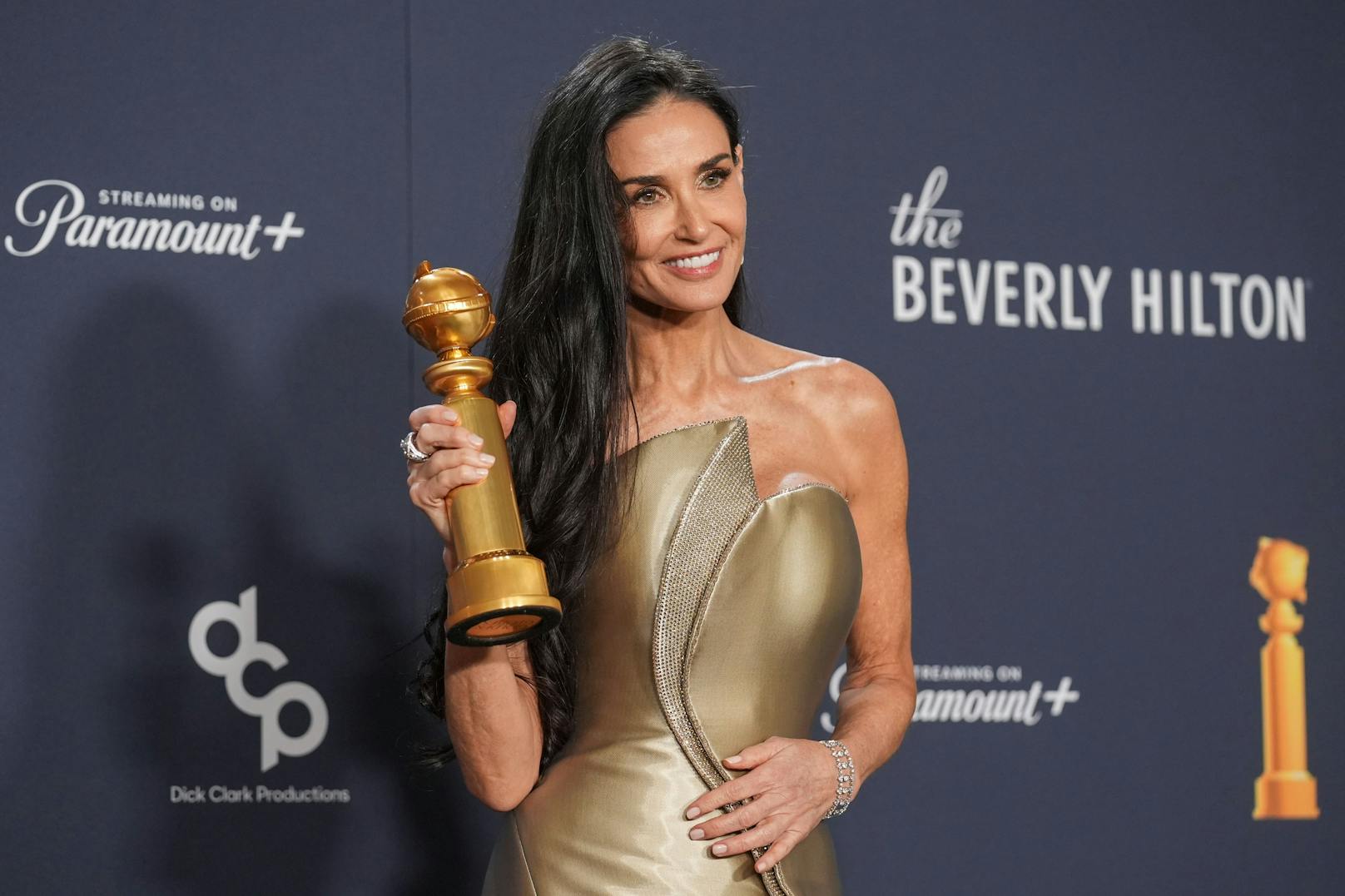 Demi Moore bekam den ersten Globe überhaupt.