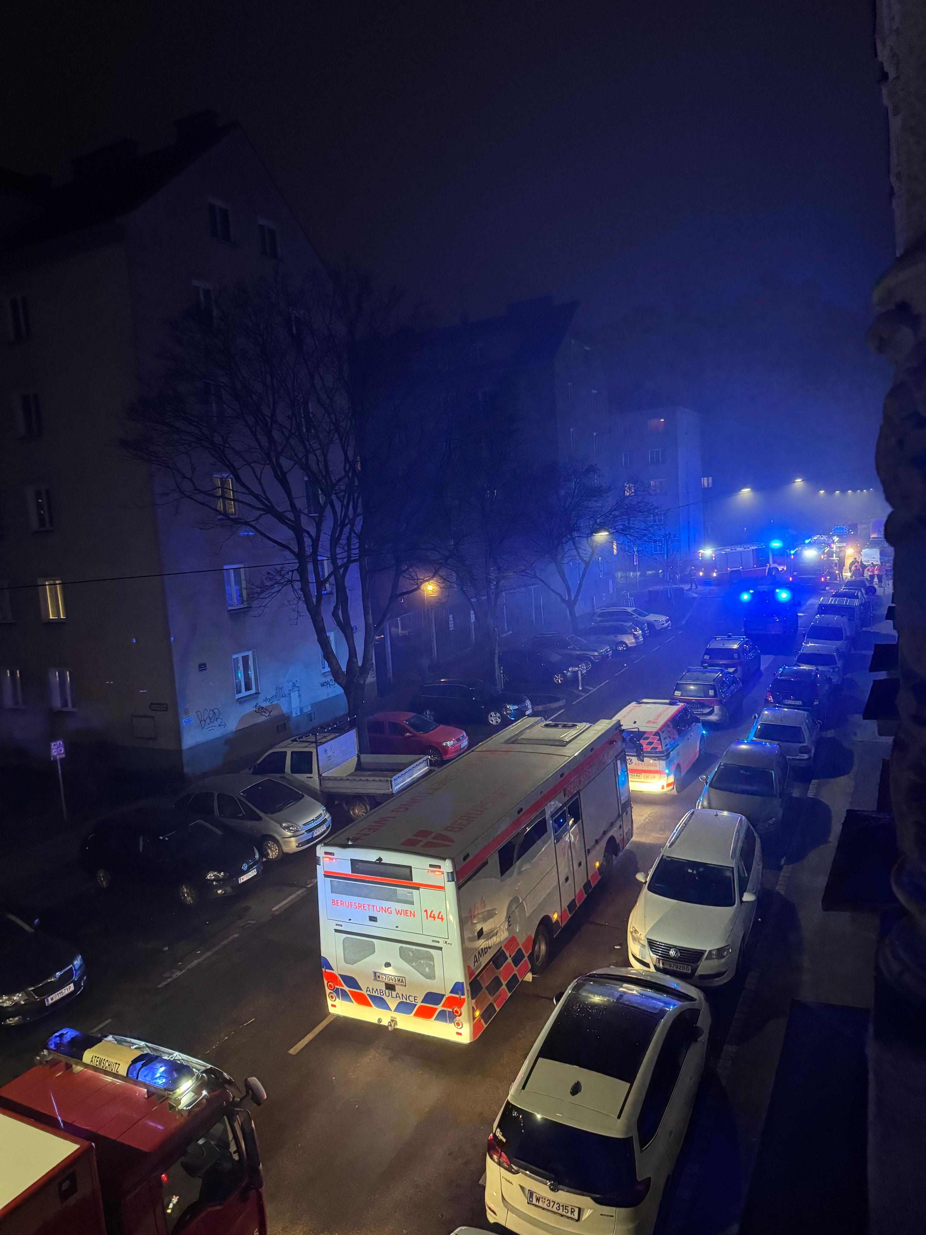 Feuer-Alarm in der Dommesgasse (Wien-Simmering).