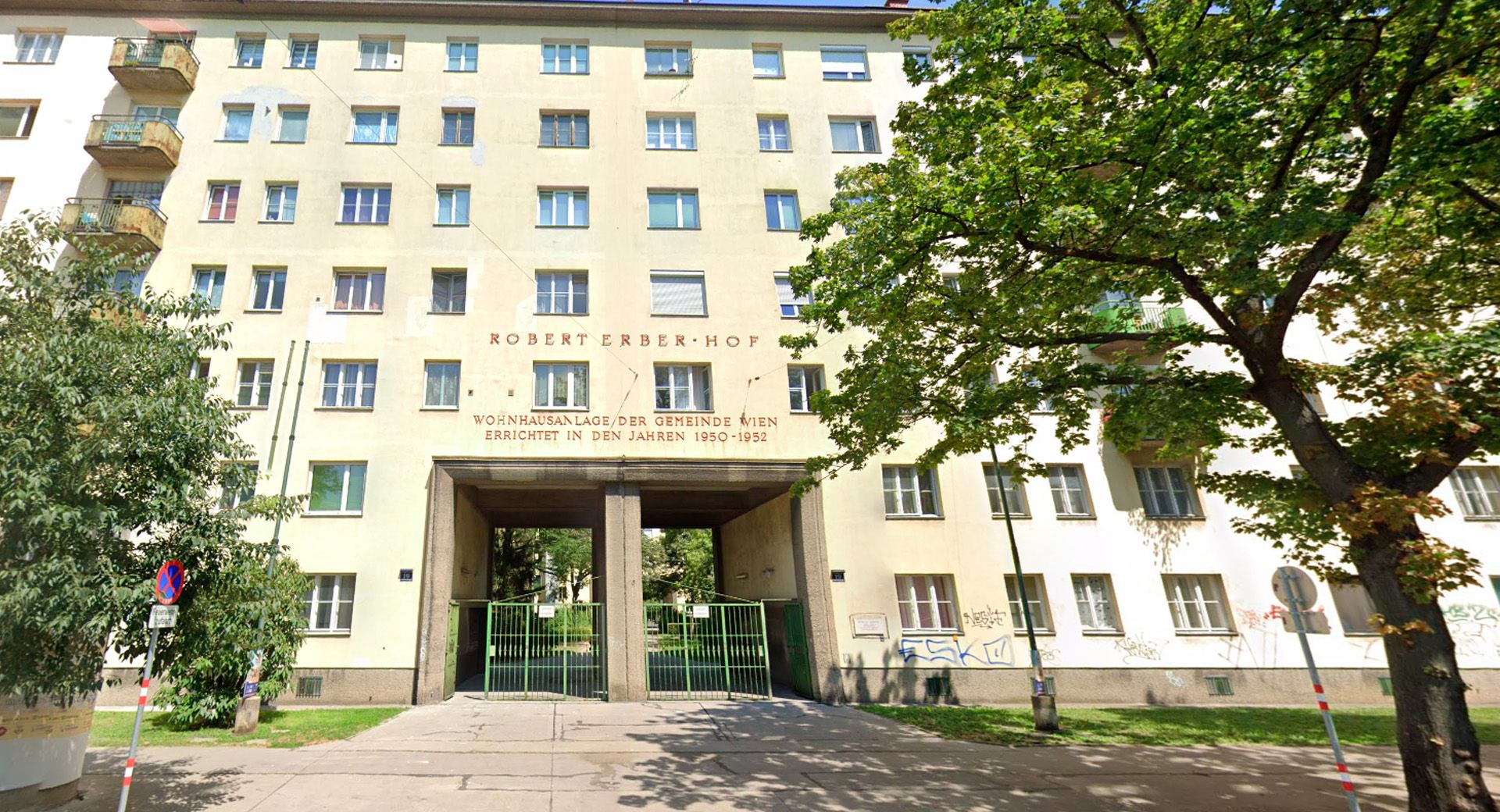 Der Robert Erber Hof in der Wiener Leopoldstadt.