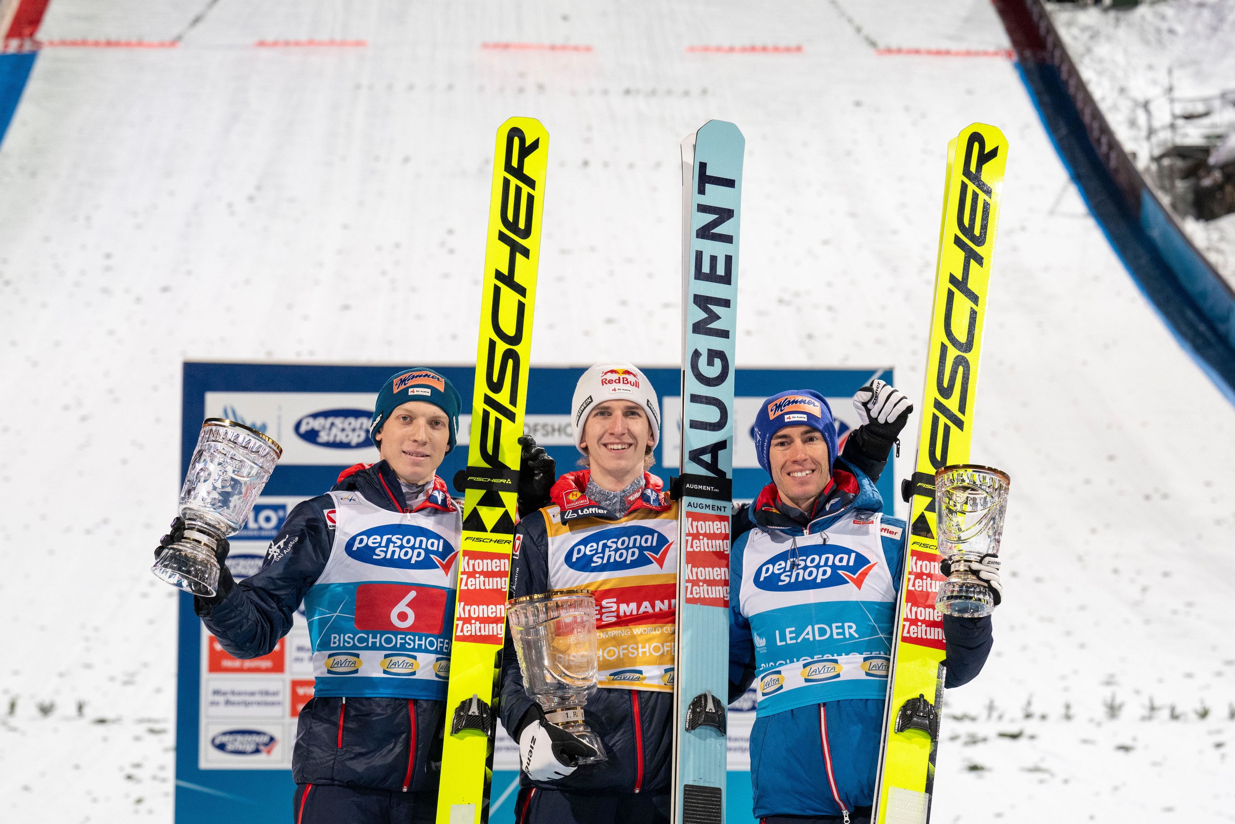Tschofenig, Hörl und Kraft sorgten für ein Herzschlagfinale bei der Tournee.