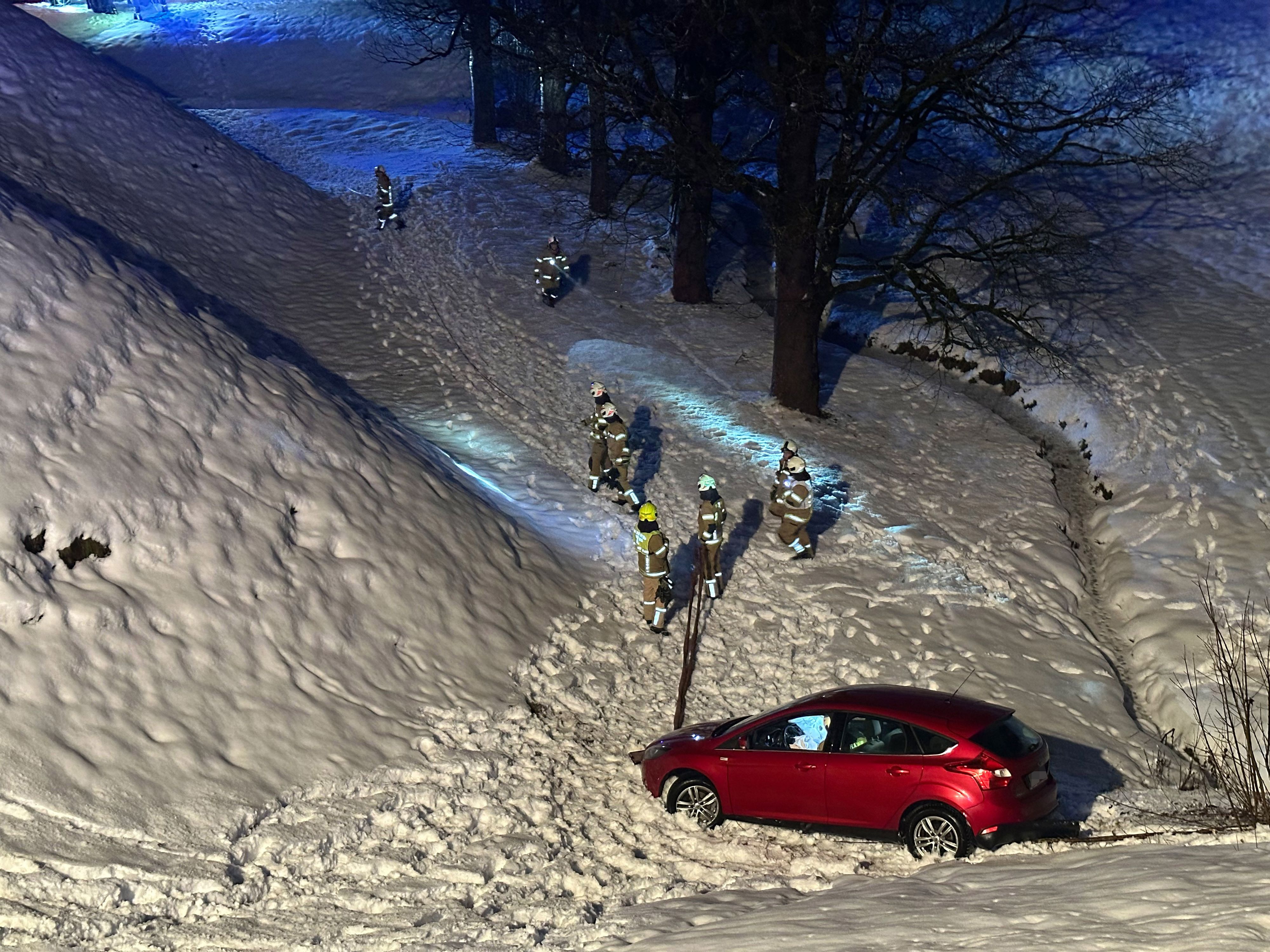 Der Pkw-Lenker kam in einem Graben zum Stehen.