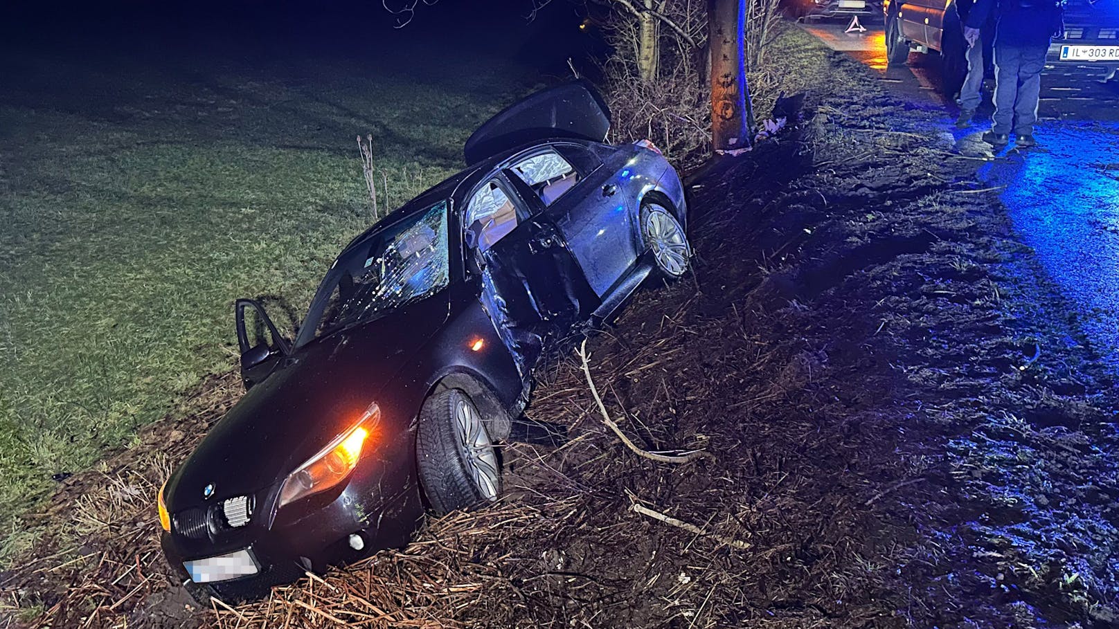 BMW-Fahrer weicht Tier aus und prallt gegen Baum