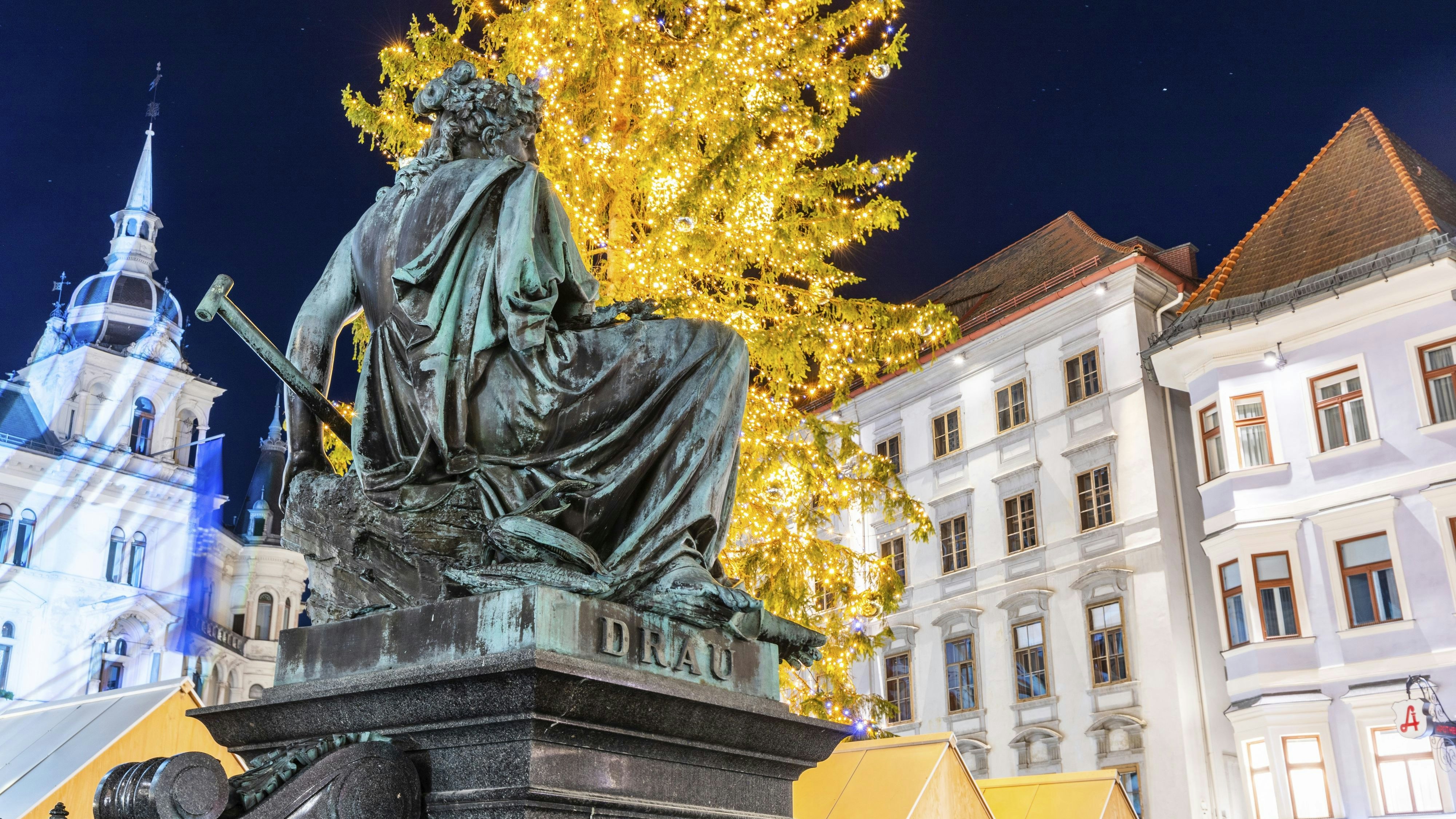 Der Grazer Hauptplatz war Mittwochfrüh Schauplatz eines Großeinsatzes. (Symbolbild)