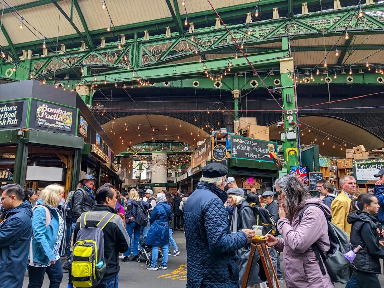 4. London, Großbritannien: Der Borough Market sei so überfüllt gewesen, dass sich ein Besucher "erdrückt" gefühlt habe.