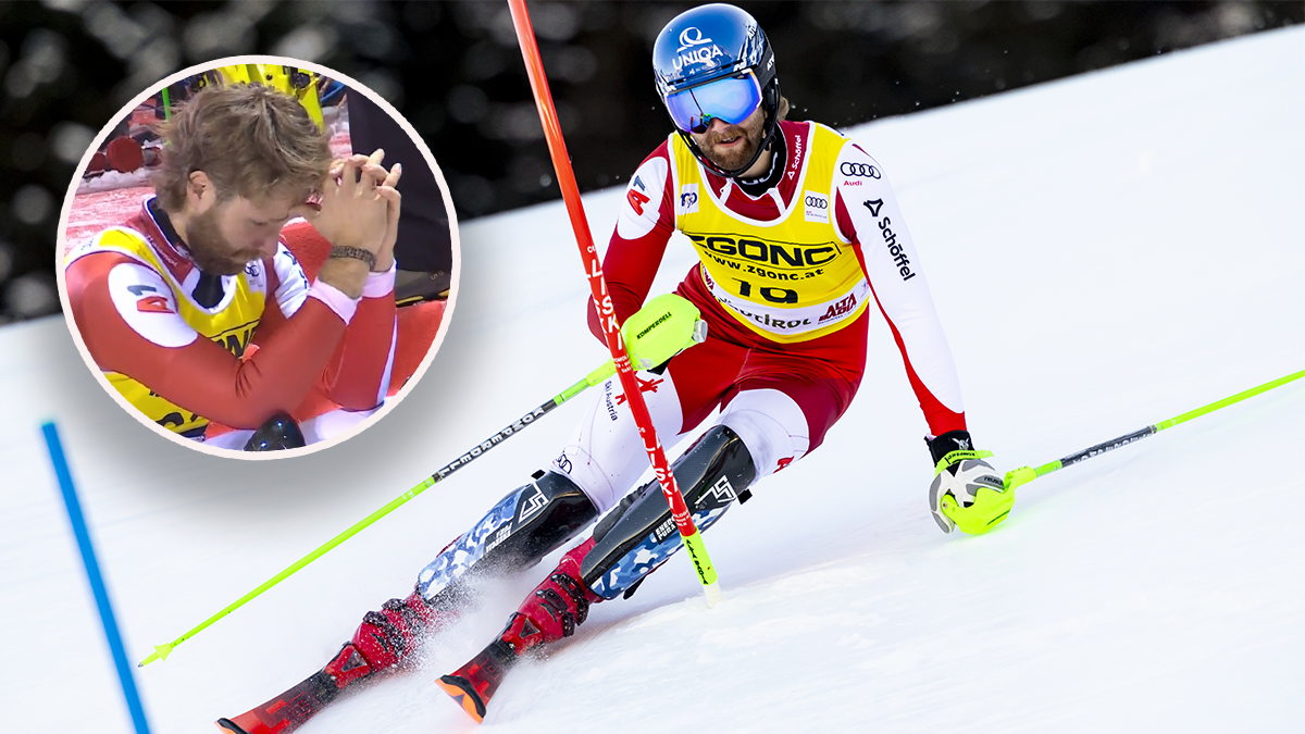 Ski-Star Marco Schwarz war nach seinem Aus am Boden. 
