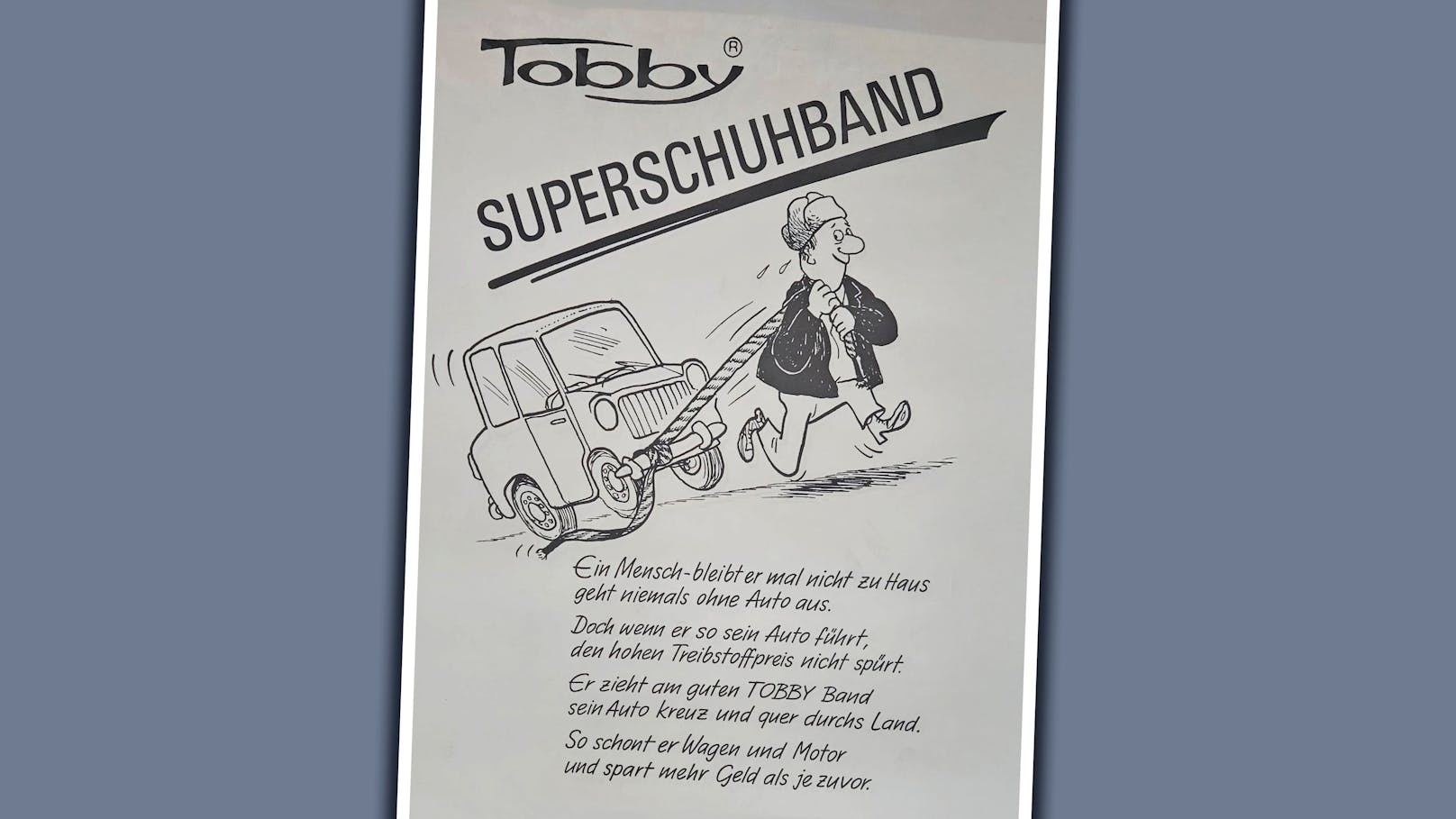 Nostalgie - bei TOBBY gab es einst das "Superschuhband".