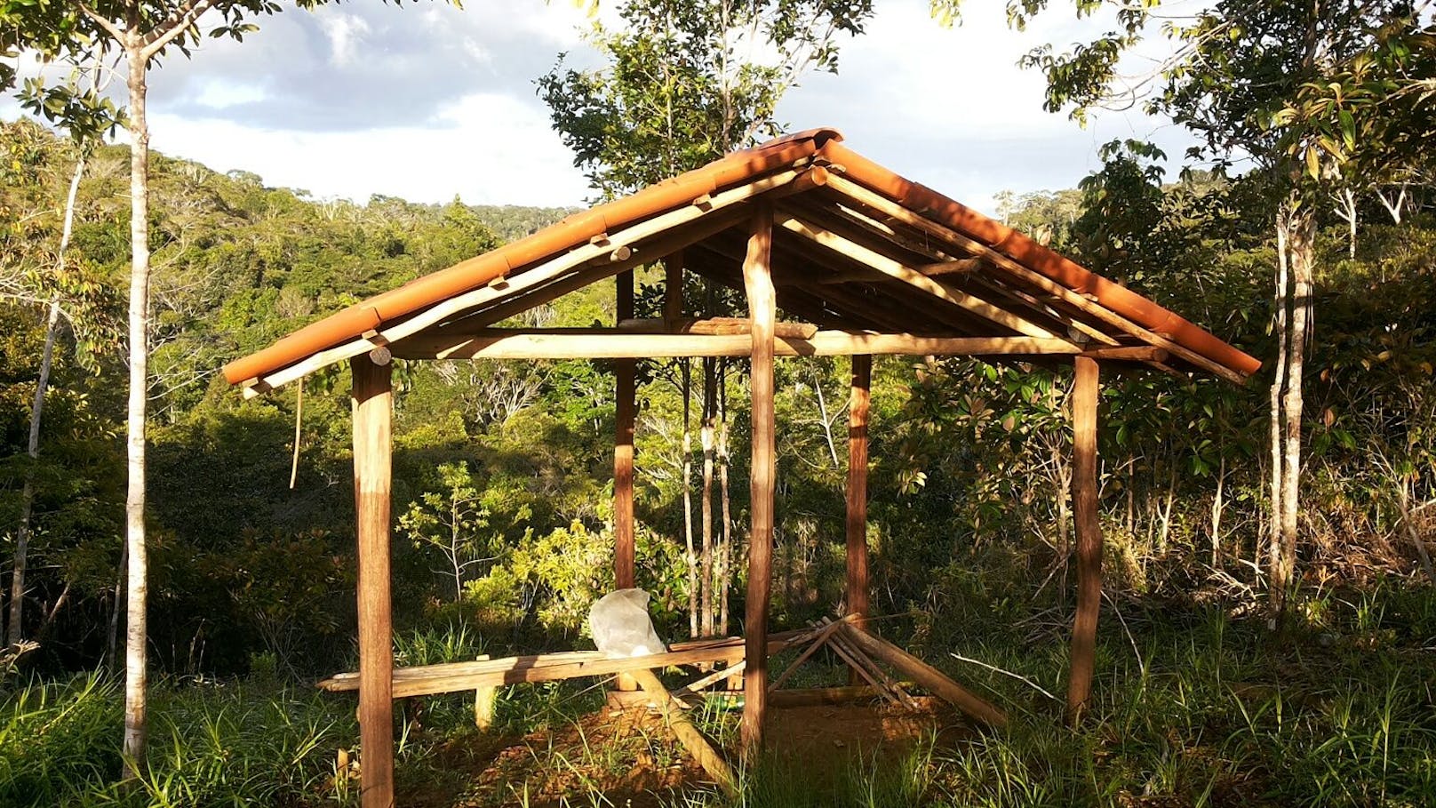 Cabana de Boa im Regenwald der Mata Atlantica in Brasilien 