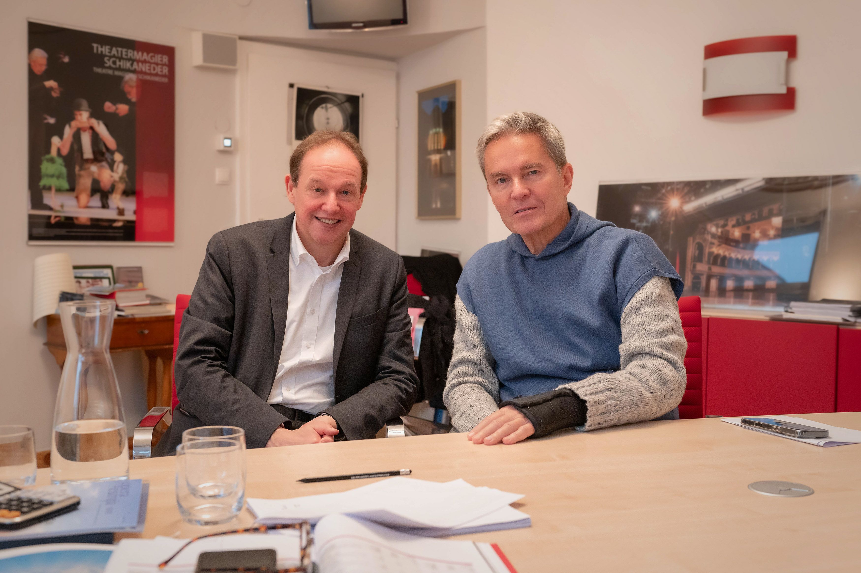 Carl Philip von Maldeghem und Alfons Haider.