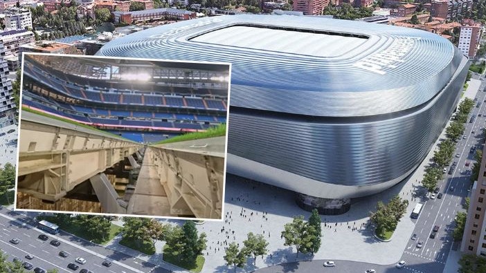 Heute.at - Rasen im neuen Real-Stadion wird im Boden versenkt