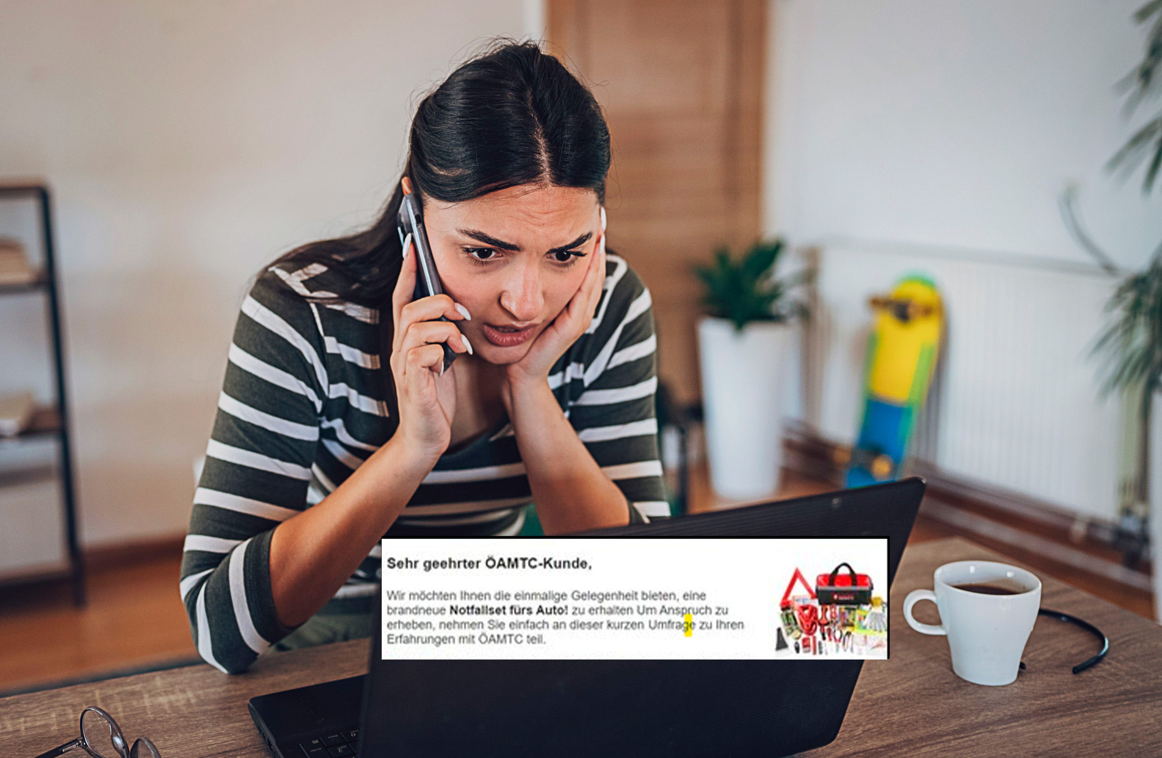 Mit dieser Einladung versuchen die Betrüger an dein Geld zu kommen.