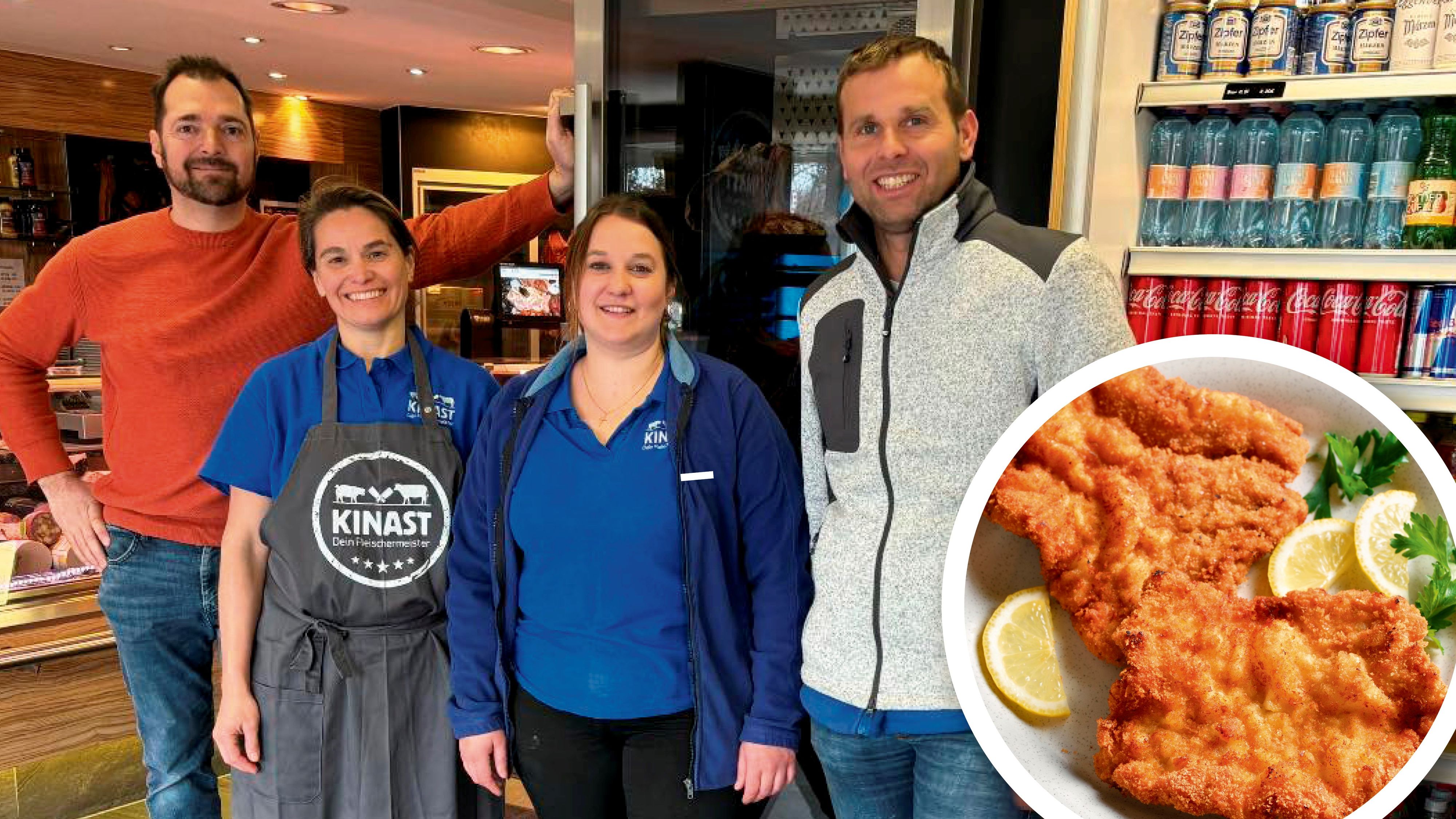 Freude bei Bürgermeister Berchtaler (li.): Pinsdorf im Salzkammergut hat bald wieder einen Fleischer.