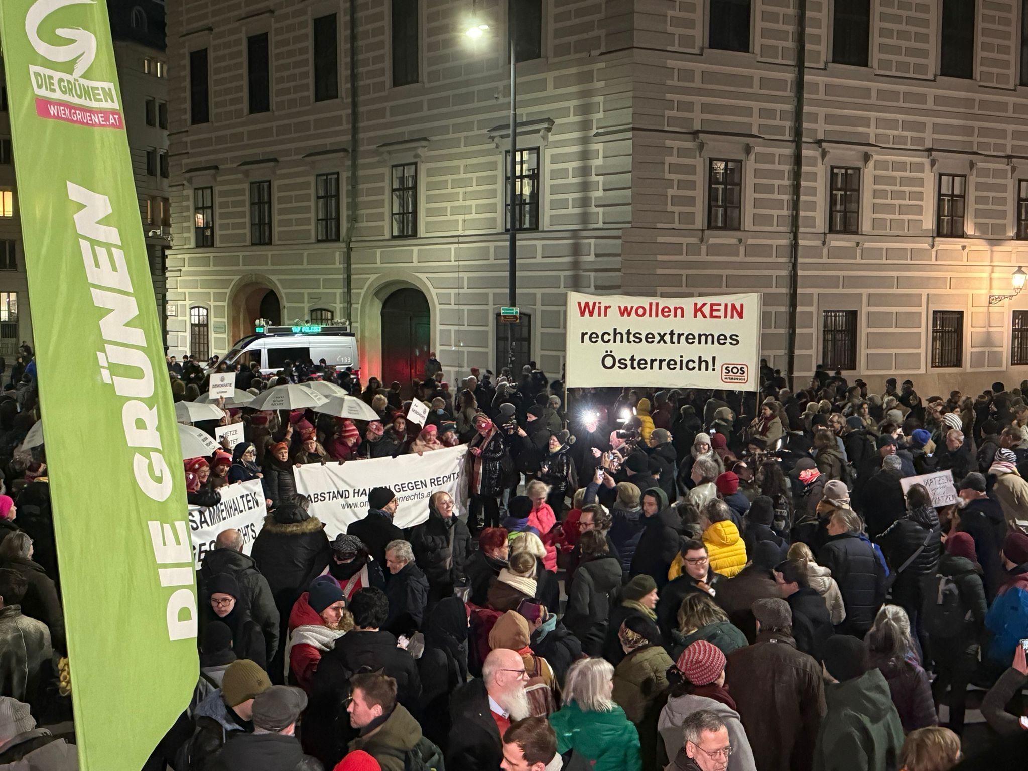 Anti-Kickl-Demo rollte letzten Donnerstag durch Wien.