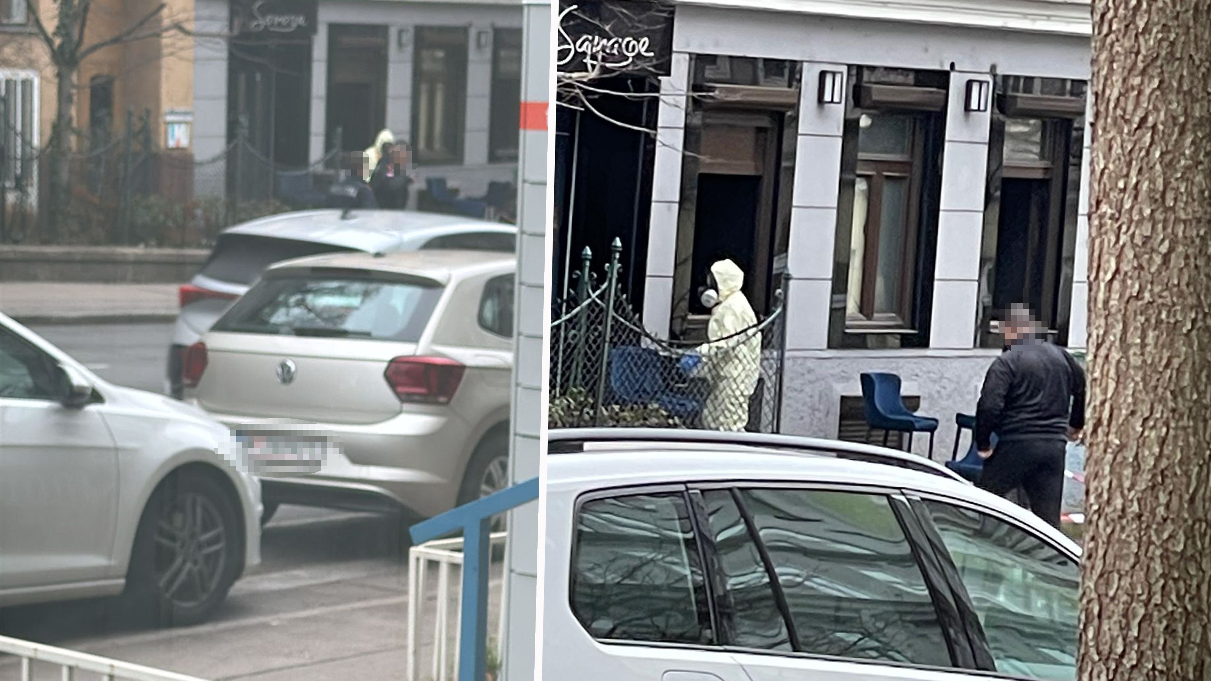 Polizeieinsatz am Donnerstagnachmittag auf der Johnstraße in Wien.