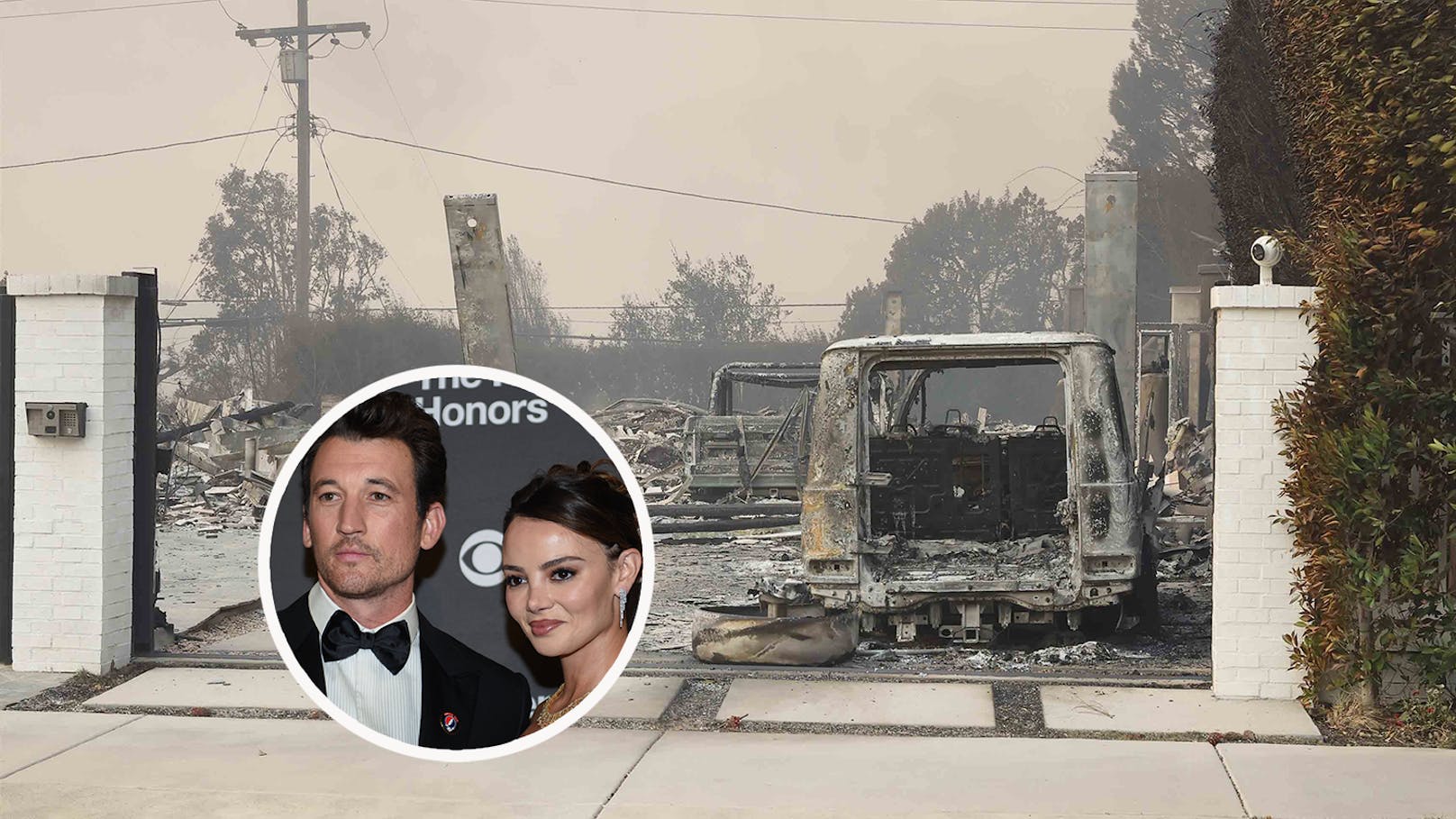 Miles Teller und seine Frau Keleigh haben ihr Haus in Pacific Palisades 2023 für 7,5 Millionen Dollar gekauft. Jetzt traf das Feuer auch die Villa des "Top Gun"-Stars.