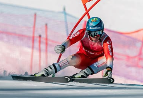 Cuche am Weg zum Doppelsieg.