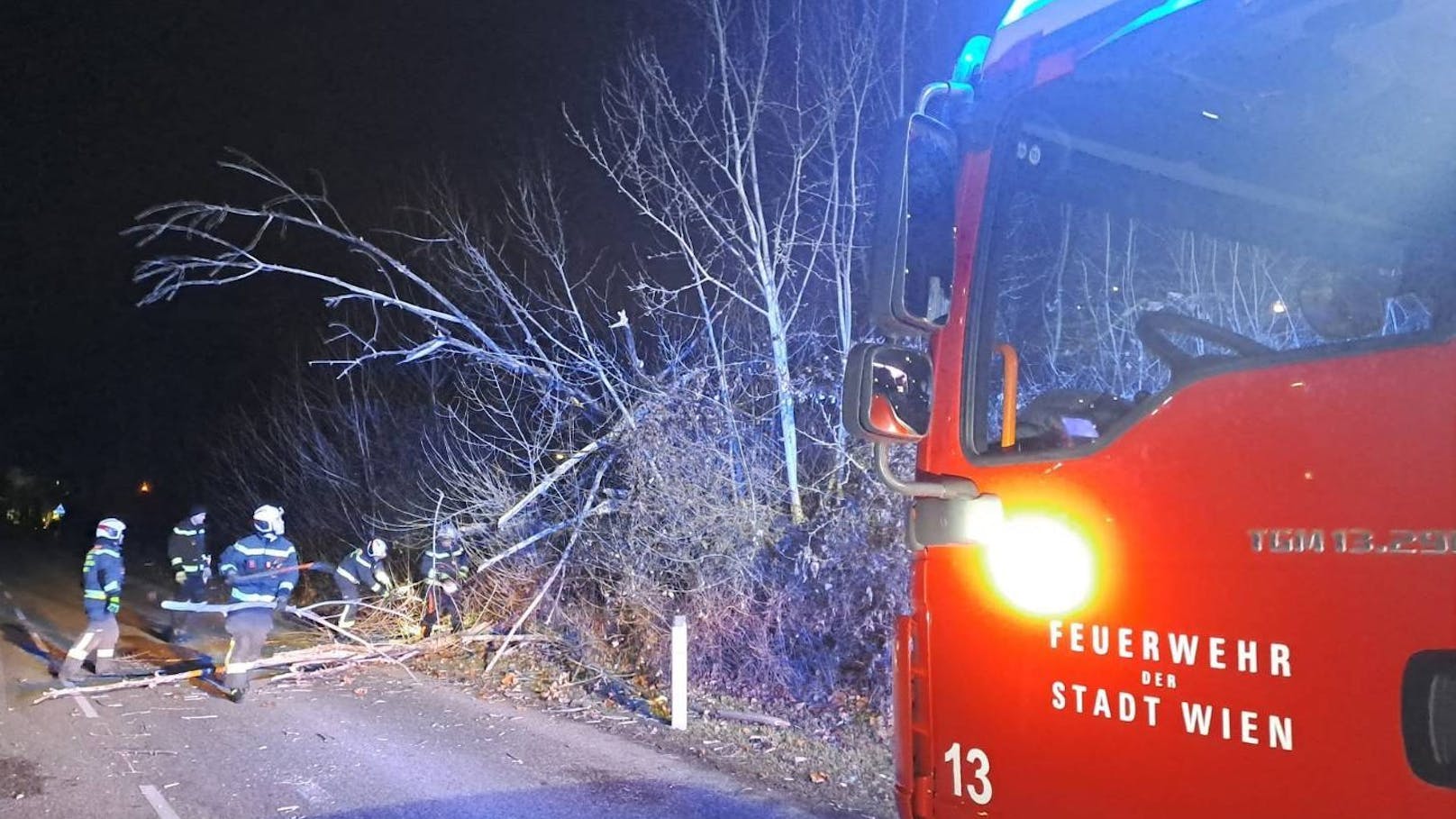 Sturm fegt über Wien – Feuerwehr im Dauereinsatz