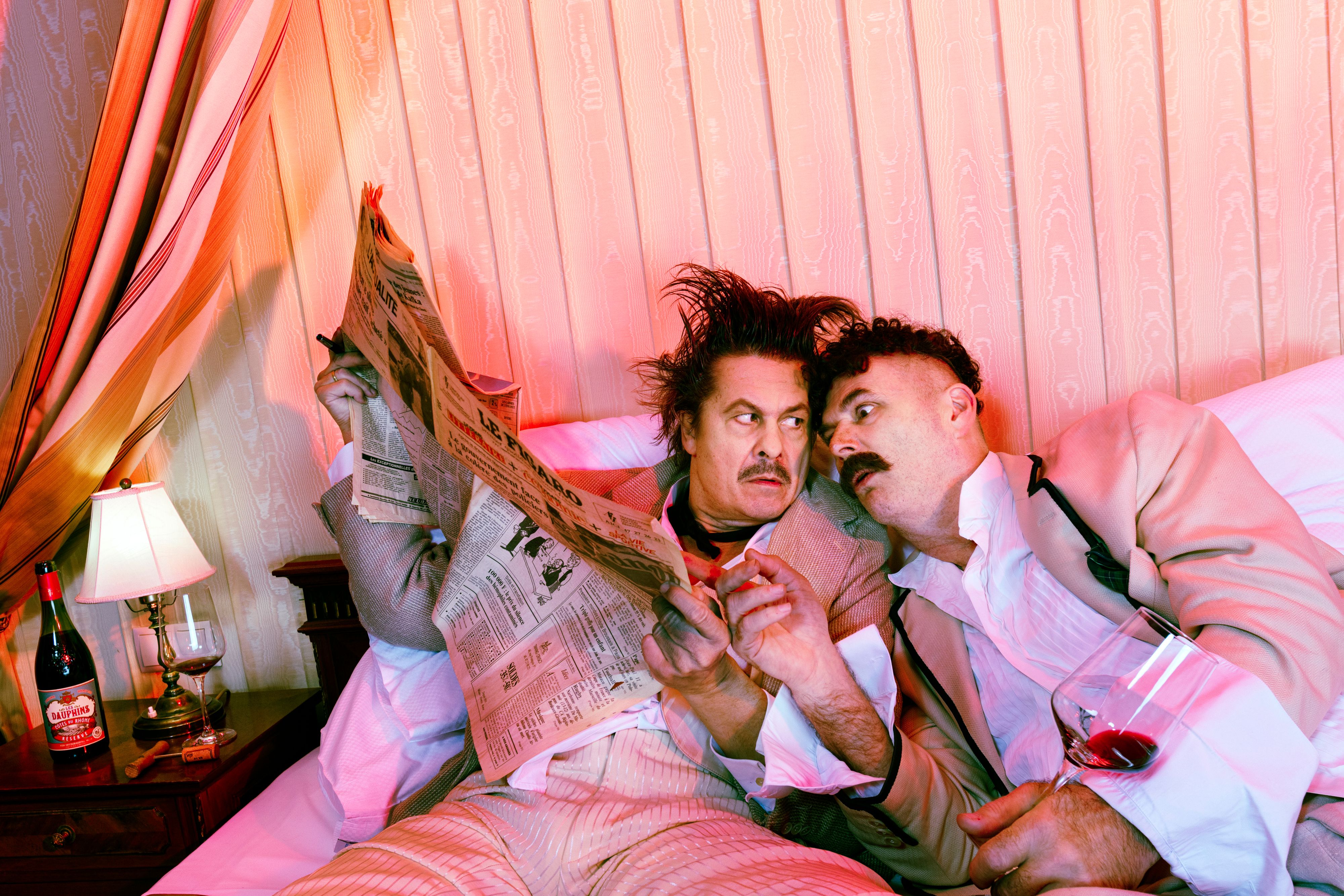 (v.l.) Lenglumé (Michael Dangl) und Mistingue (Marcus Bluhm)