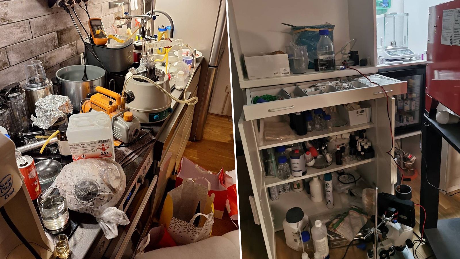 Diese Drogenküche überraschte selbst die Wiener Beamten.