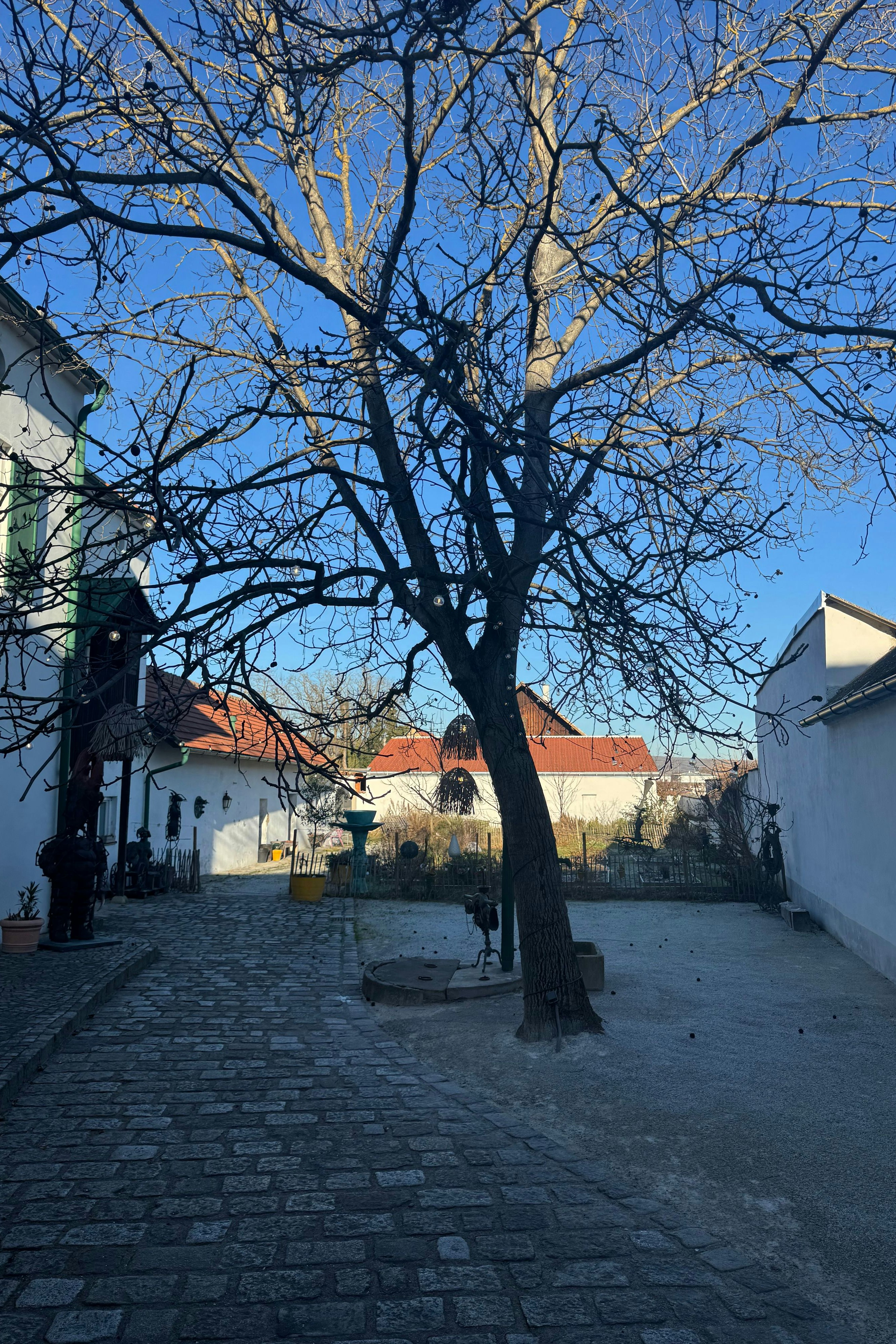 Innenhof in bezaubernder "winterlicher" Atmosphäre