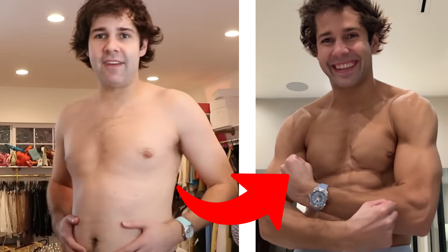 YouTube-Star David Dobrik kehrt nach drei Jahren Pause zurück – mit einem Sixpack.