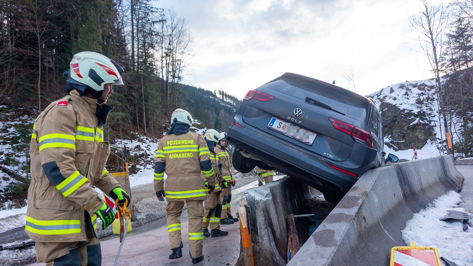 Im Gemeindegebiet von Annaberg-Lungötz kam es am Donnerstag zu einem Verkehrsunfall. 