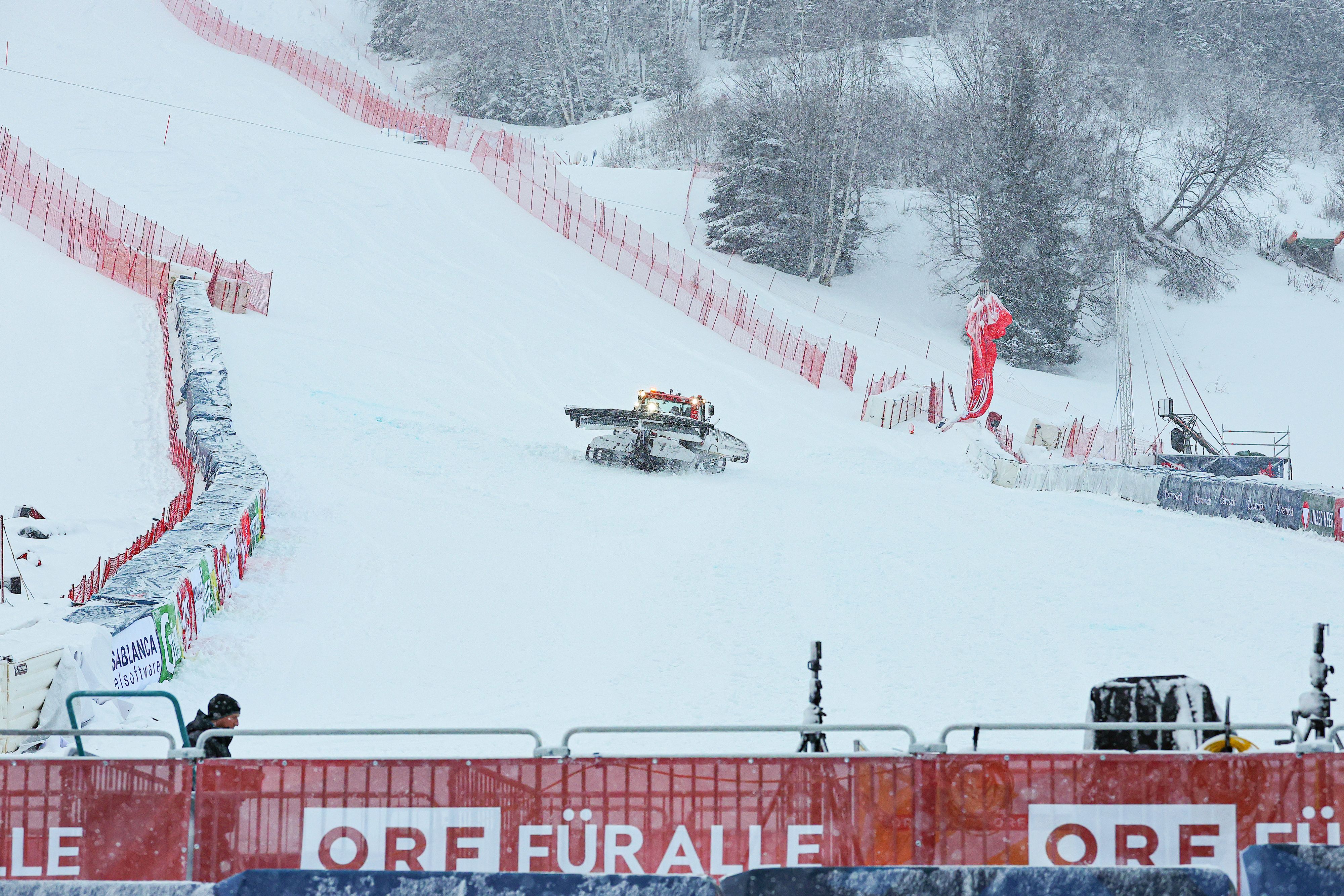 Das zweite Abfahrtstraining in St. Anton wurde abgesagt.