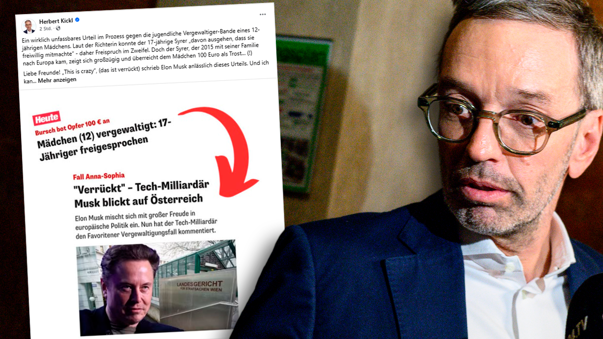 FPÖ-Chef Herbert Kickl über Unverständnis über den Freispruch im Fall Anna-Sophia: 