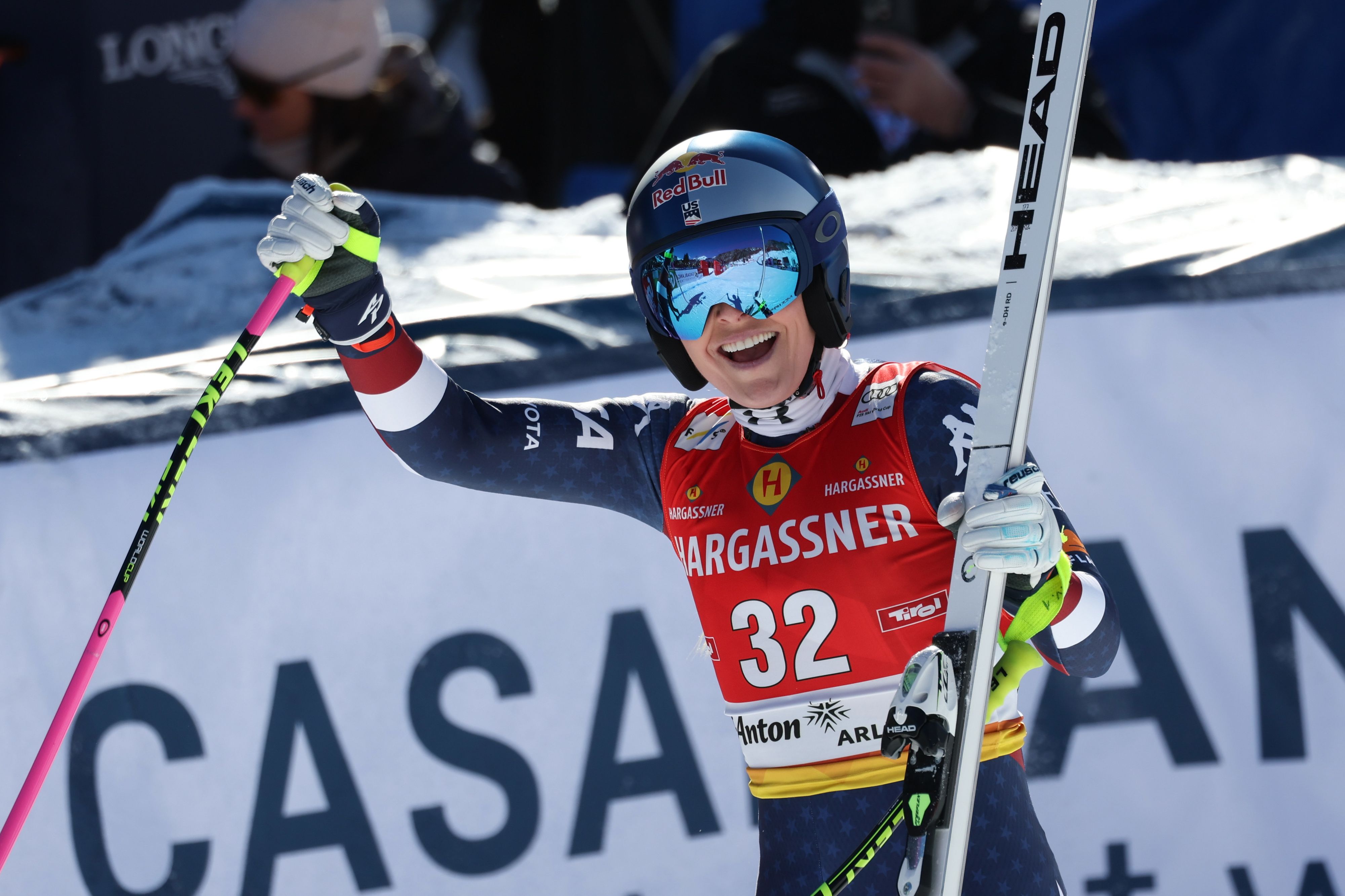 Ski-Star Lindsey Vonn bestreitet in St. Anton ihre erste Abfahrt seit sechs Jahren. 