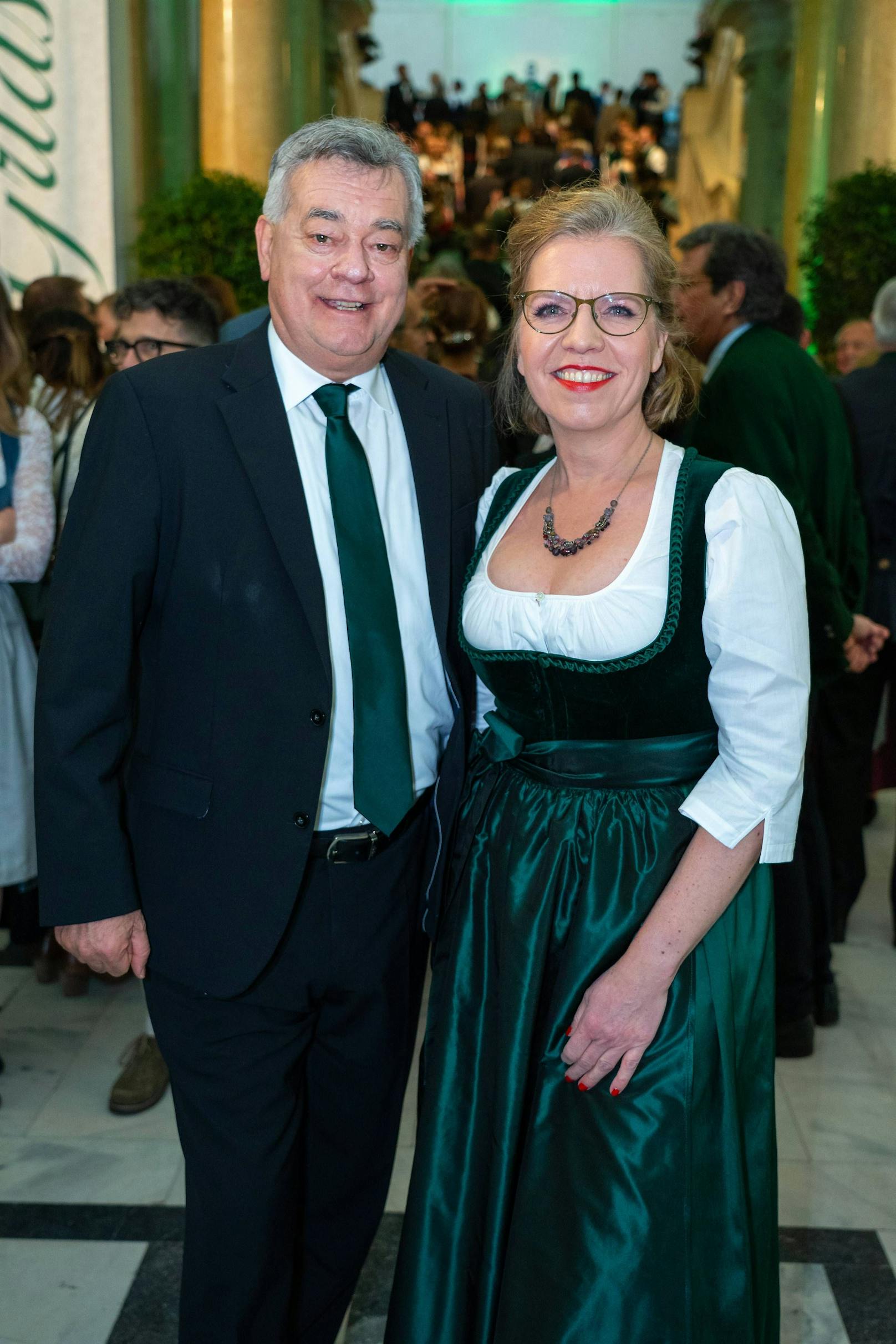 Impressionen des 125. Steirerballs: Werner Kogler und Leonore Gewessler