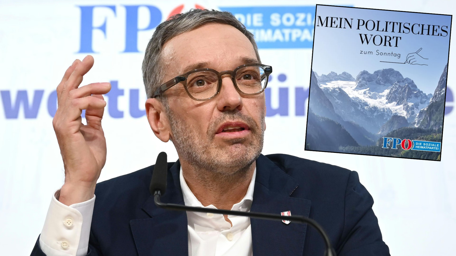 Am Sonntag stellte FPÖ-Chef Herbert Kickl klar, bei welchen Positionen sich auch in Zukunft nichts ändern soll.