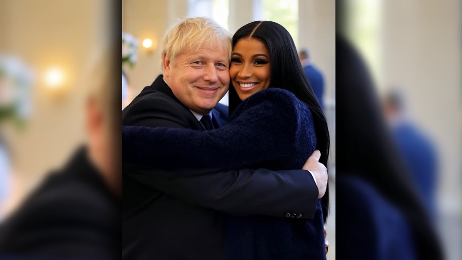 Diese "Promi-Pärchen" hat wohl niemand kommen sehen. Es handelt sich allerdings um KI: Boris Johnson und Nicki Minaj