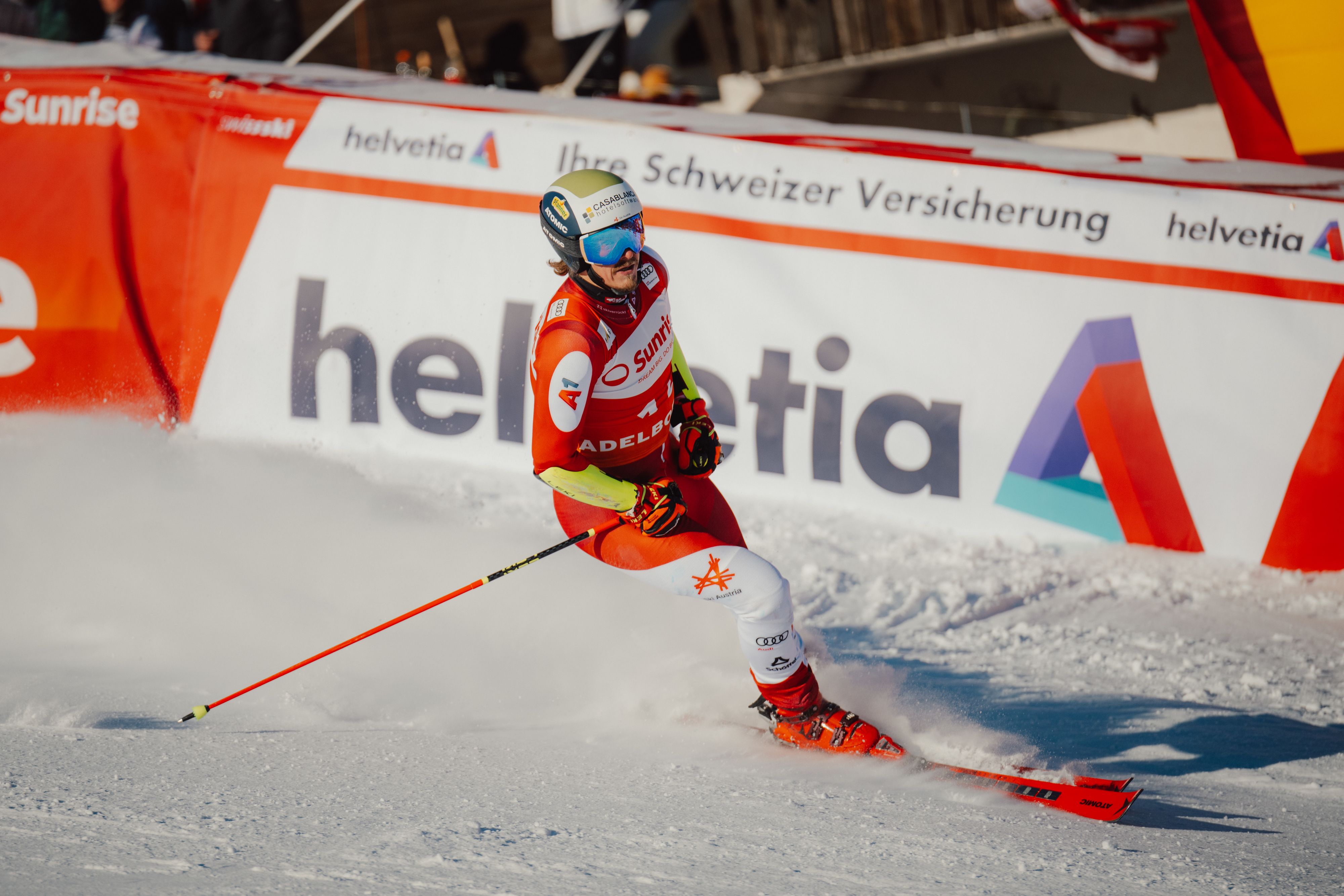 Manuel Feller wurde beim Riesentorlauf in Adelboden 15.