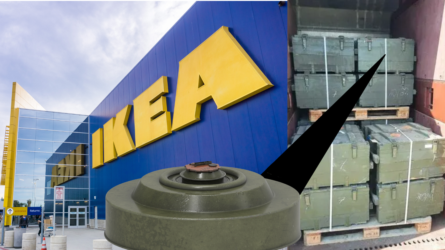 2,2 Tonnen hochexplosive Panzerminen der polnischen Armee sind bei Ikea wieder aufgetaucht.