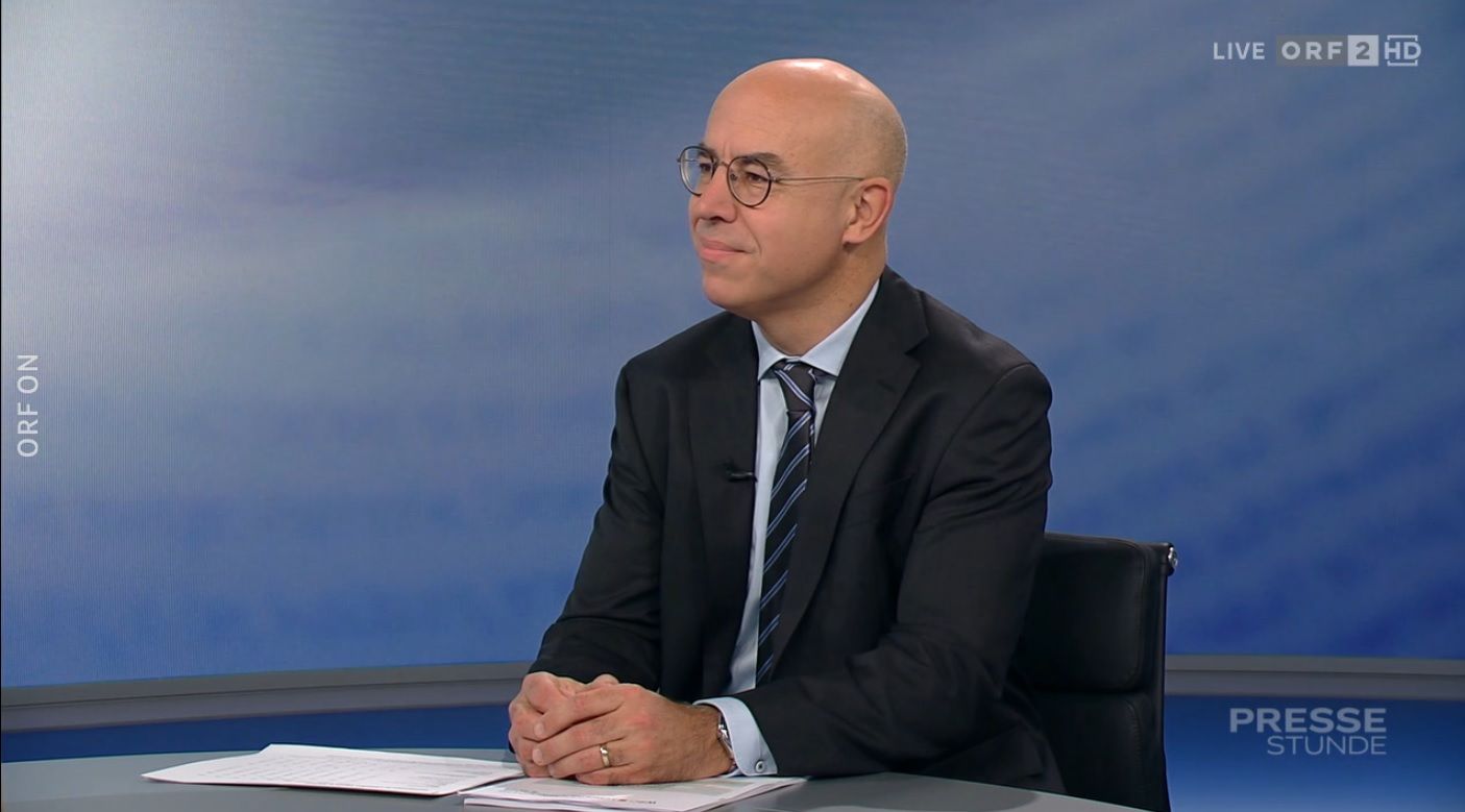 Wifo-Chef Gabriel Felbermayr am Sonntagvormittag in der ORF-Pressestunde. 